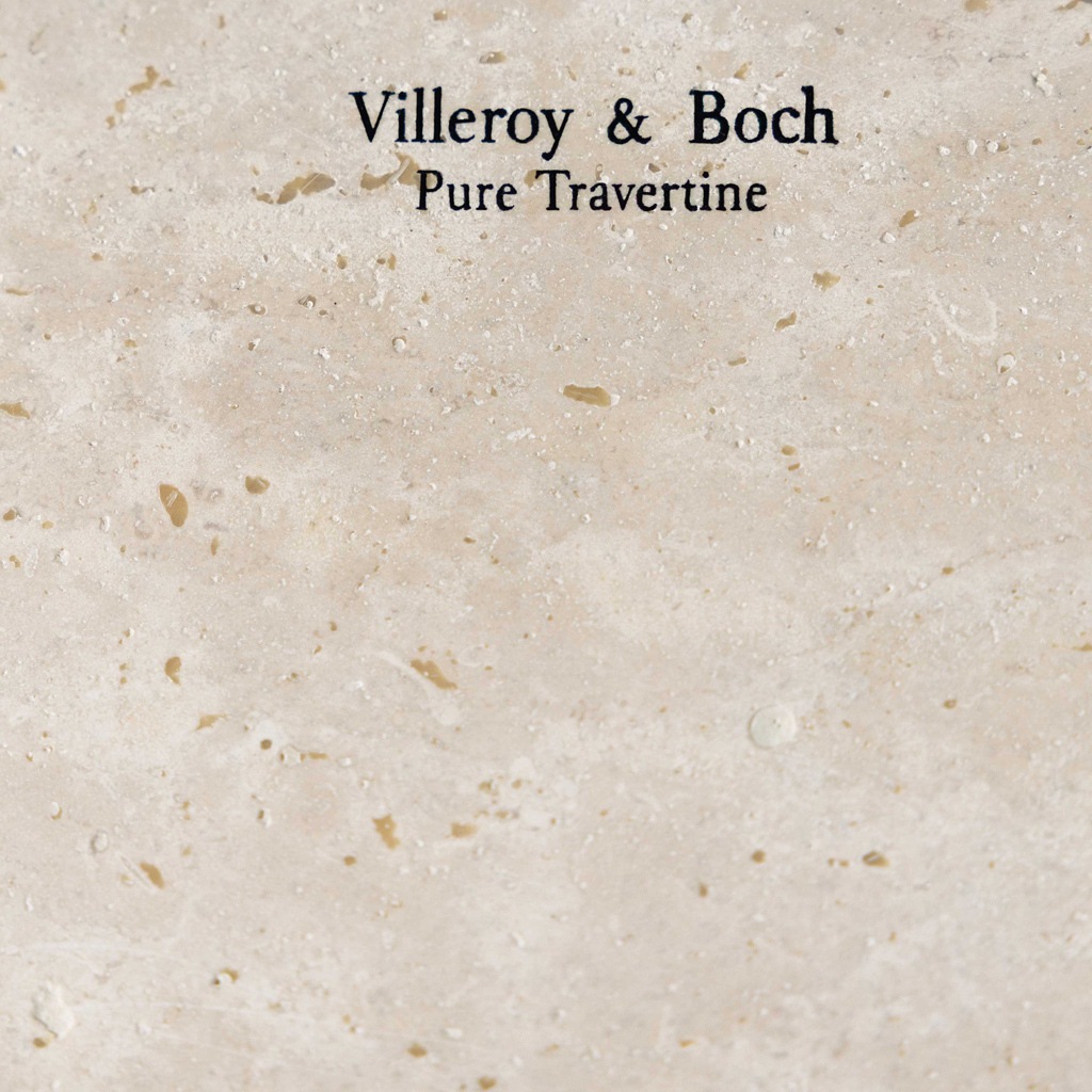 Villeroy & Boch Servierplatte »Servierschale mit Fuß Manufacture Travertine ø 28 cm beige«