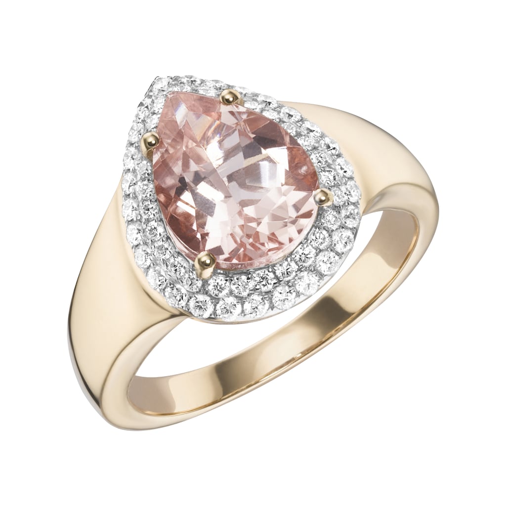 Creazione Bijoux Fingerring »750/- Roségold mit Morganit und Diamanten«