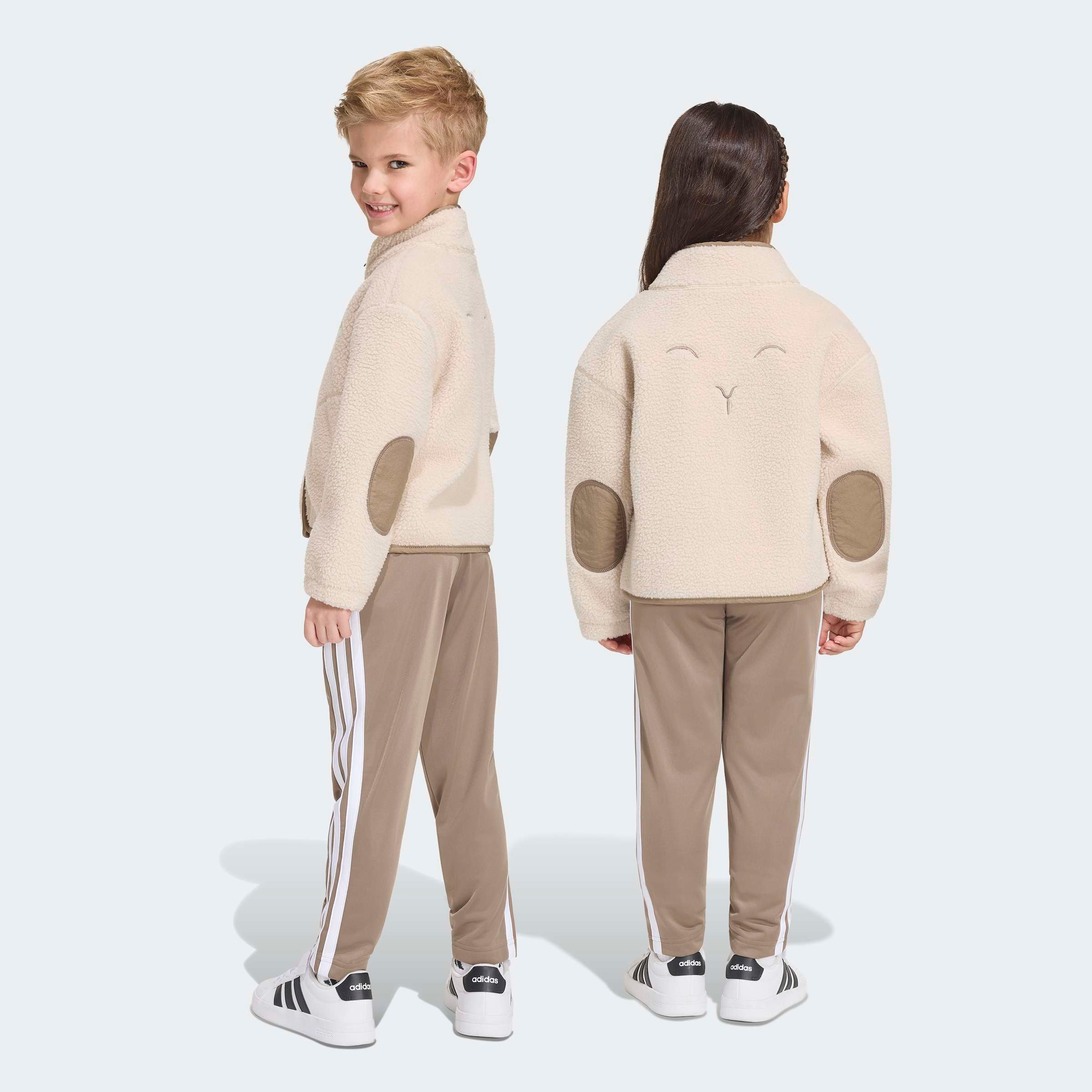 adidas Sportswear Outdoorjacke »ALPAKA SHERPA« für Kinder, mit Reißverschluss, aus Polyester, neutraler Schnitt
