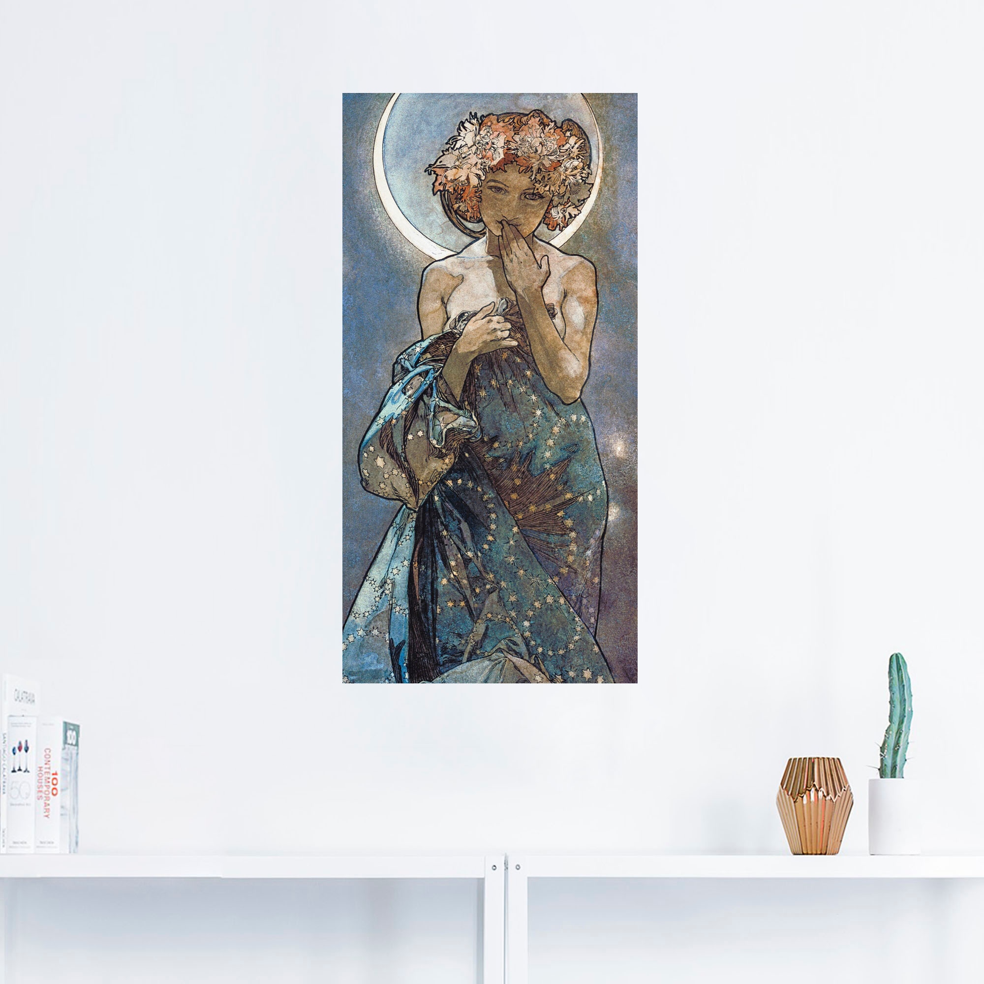 Artland Wandbild "Sterne Der Mond 1902", Frau, (1 St.), als Alubild, Outdoo günstig online kaufen