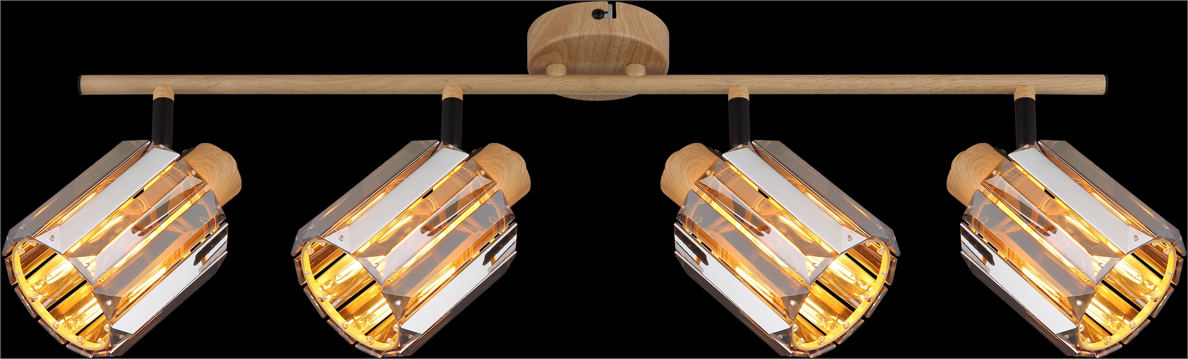 NOWA LED Deckenstrahler »RUN«, 4 flammig, Leuchtmittel E14 | ohne Leuchtmittel, geeignet für E14-Fassung, Abmessungen 640x90x150 mm