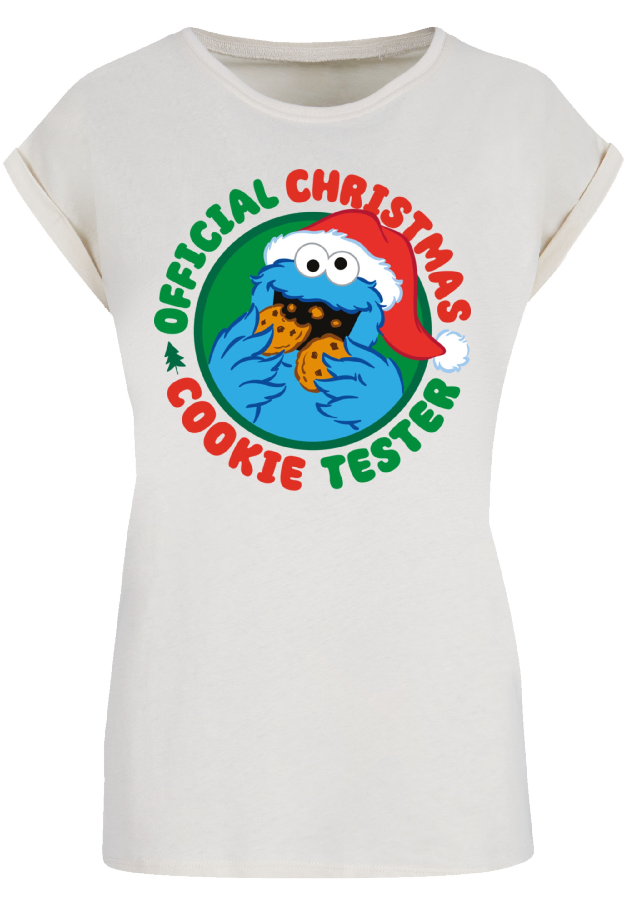 F4NT4STIC T-Shirt »Sesamstrasse Weihnachten Keks Tester«, Premium Qualität