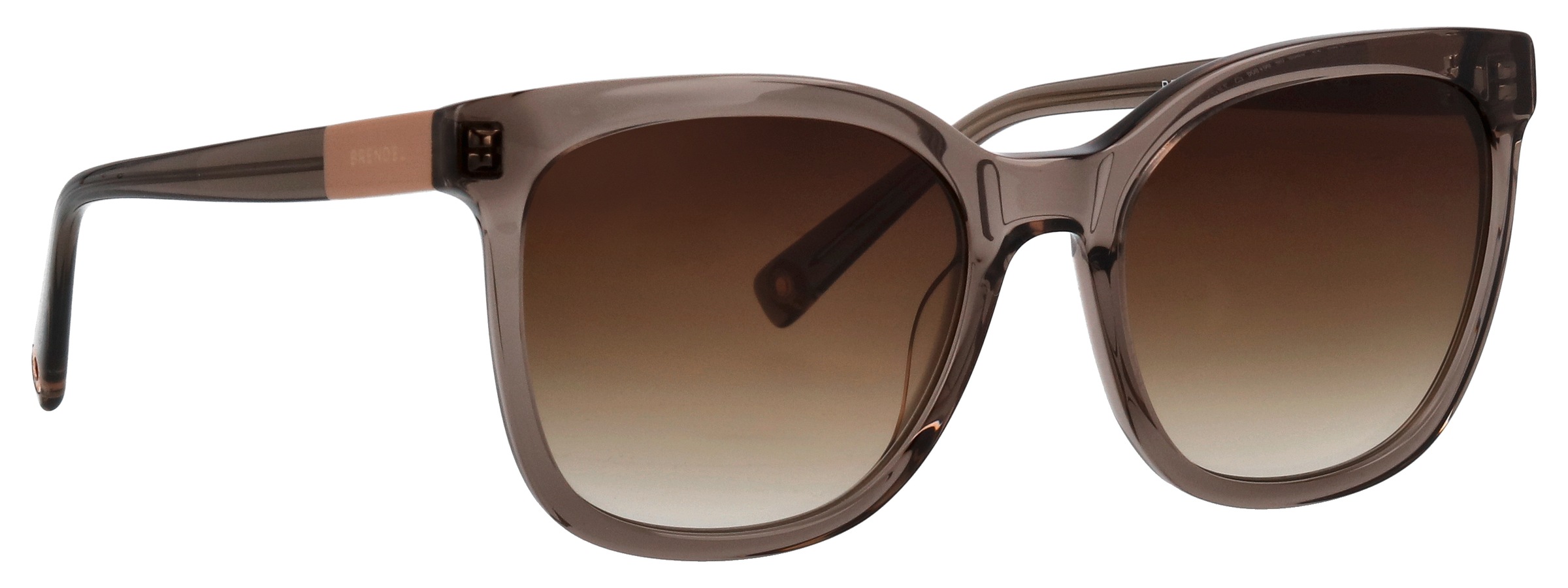 Sonnenbrille BRENDEL EYEWEAR, transparent (braun transparent), leicht transparent, Sonnenbrillen Sonnenbrille, Form Karree/Eckig, farbigen Akzenten am Bügel, adc uv 400 2