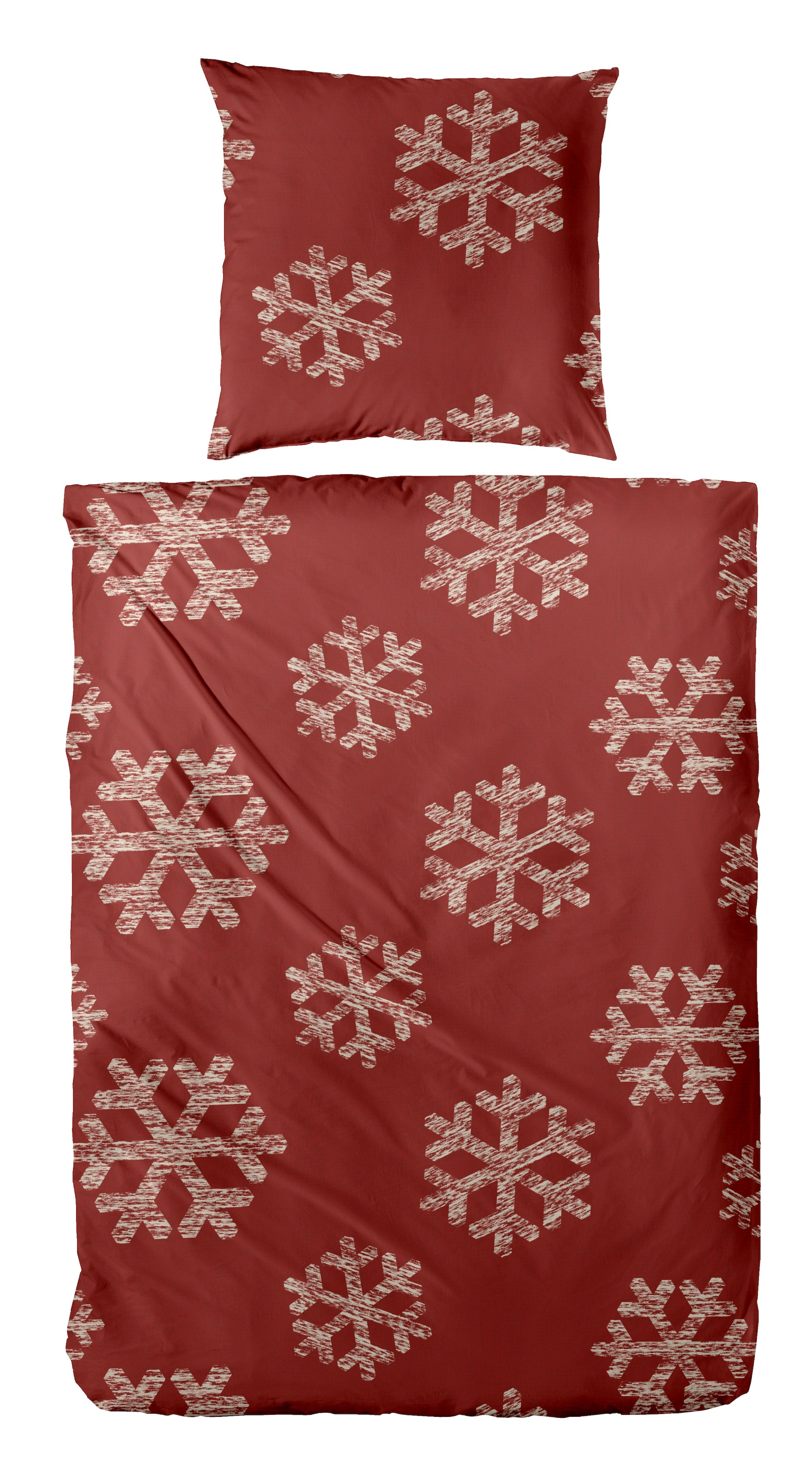 Primera Bettwäsche "Feinbiber-Bettwäsche Snowflake" 2 Stk. mit winterlichen günstig online kaufen