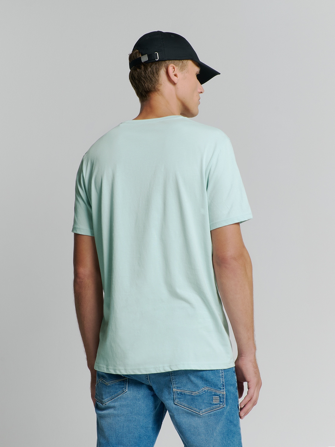 NO EXCESS T-Shirt »No Excess Basic Rundhals T-Shirt T-Shirt Crewneck Solid Basic«