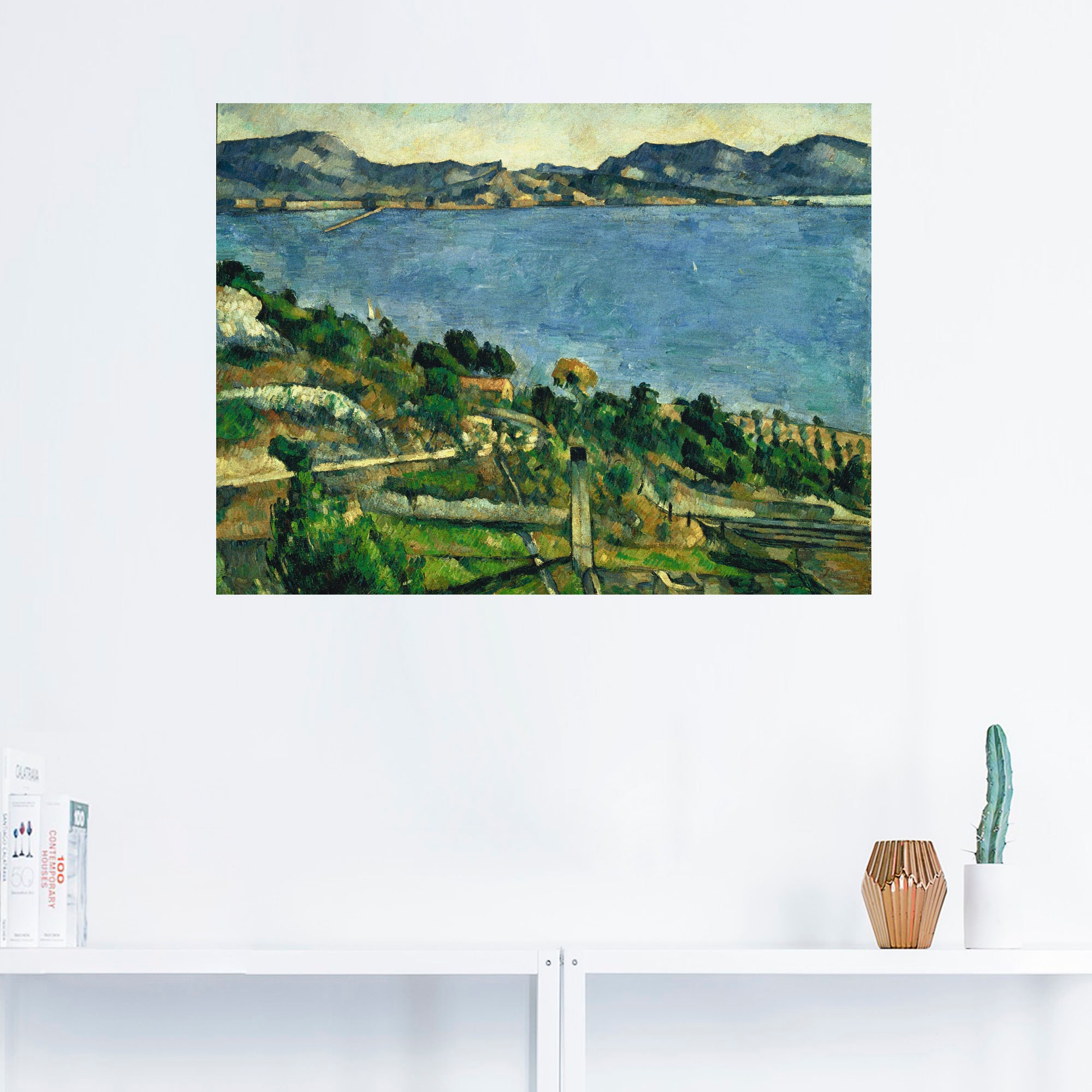 Artland Wandbild »Landschaft im Golf von Marseille«, Gewässer, (1 St.), als Leinwandbild, Wandaufkleber oder Poster in versch. Größen