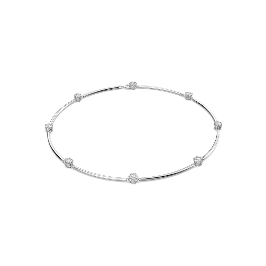 Swarovski Kette ohne Anhänger »Constella Halskette, Rundschliff, Weiß, Rhodiniert, 5638699«
