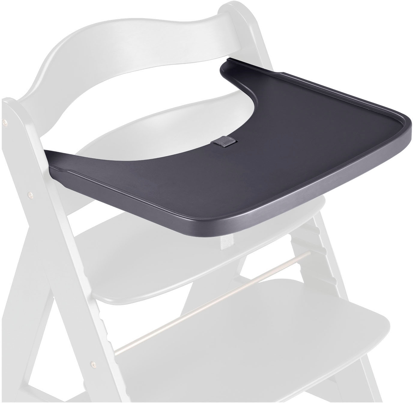 Hauck Hochstuhltablett »Alpha Wooden Tray Essbrett, Dark Grey«, FSC® - schützt Wald - weltweit