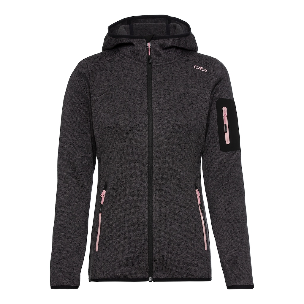 CMP Fleecejacke, mit Kapuze