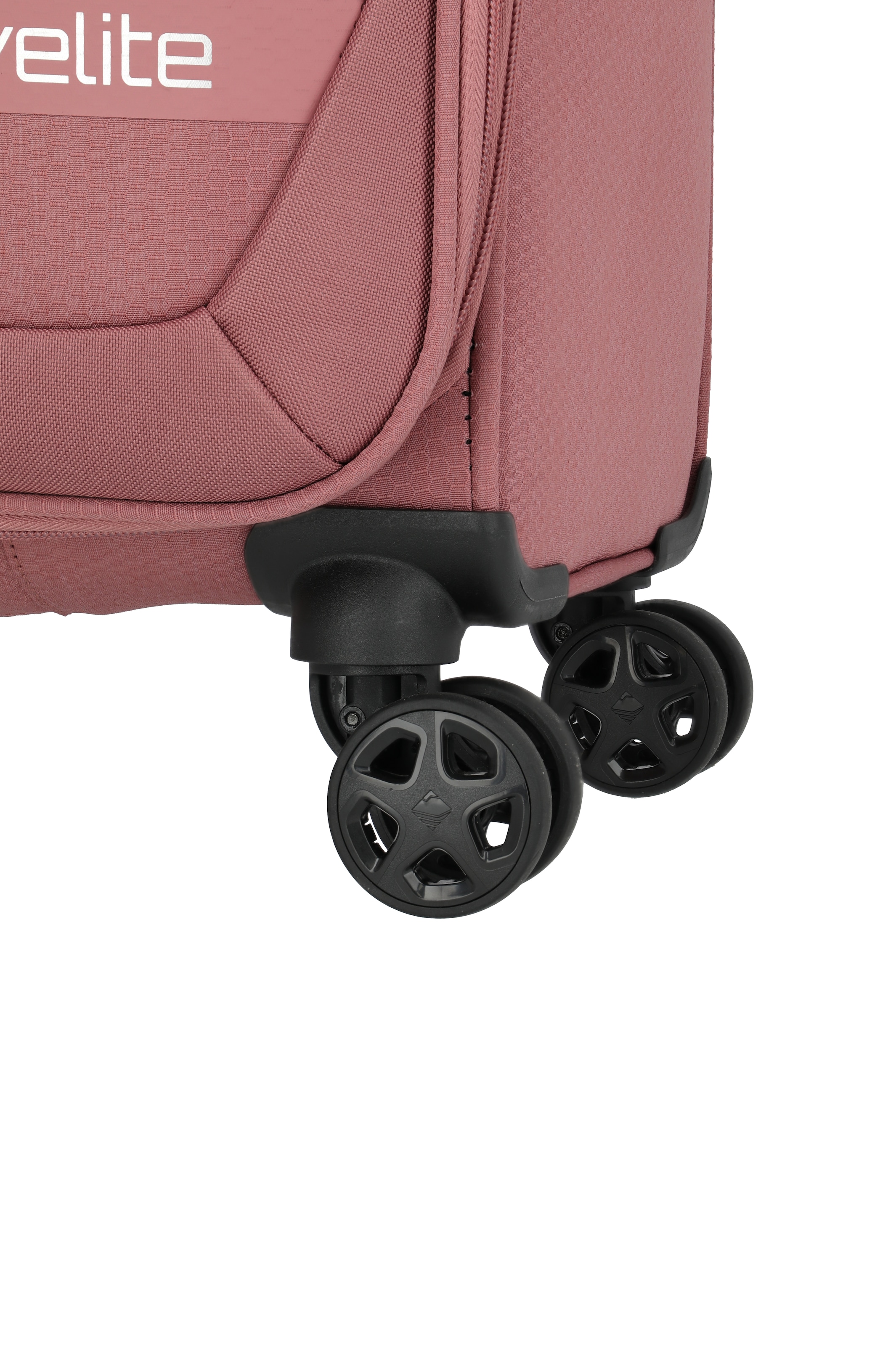 travelite Trolley »KICK OFF Reisekoffer« 110 l 4 Rollen 4 Doppelrollen, Außentaschen und Packgurte – leicht und robust