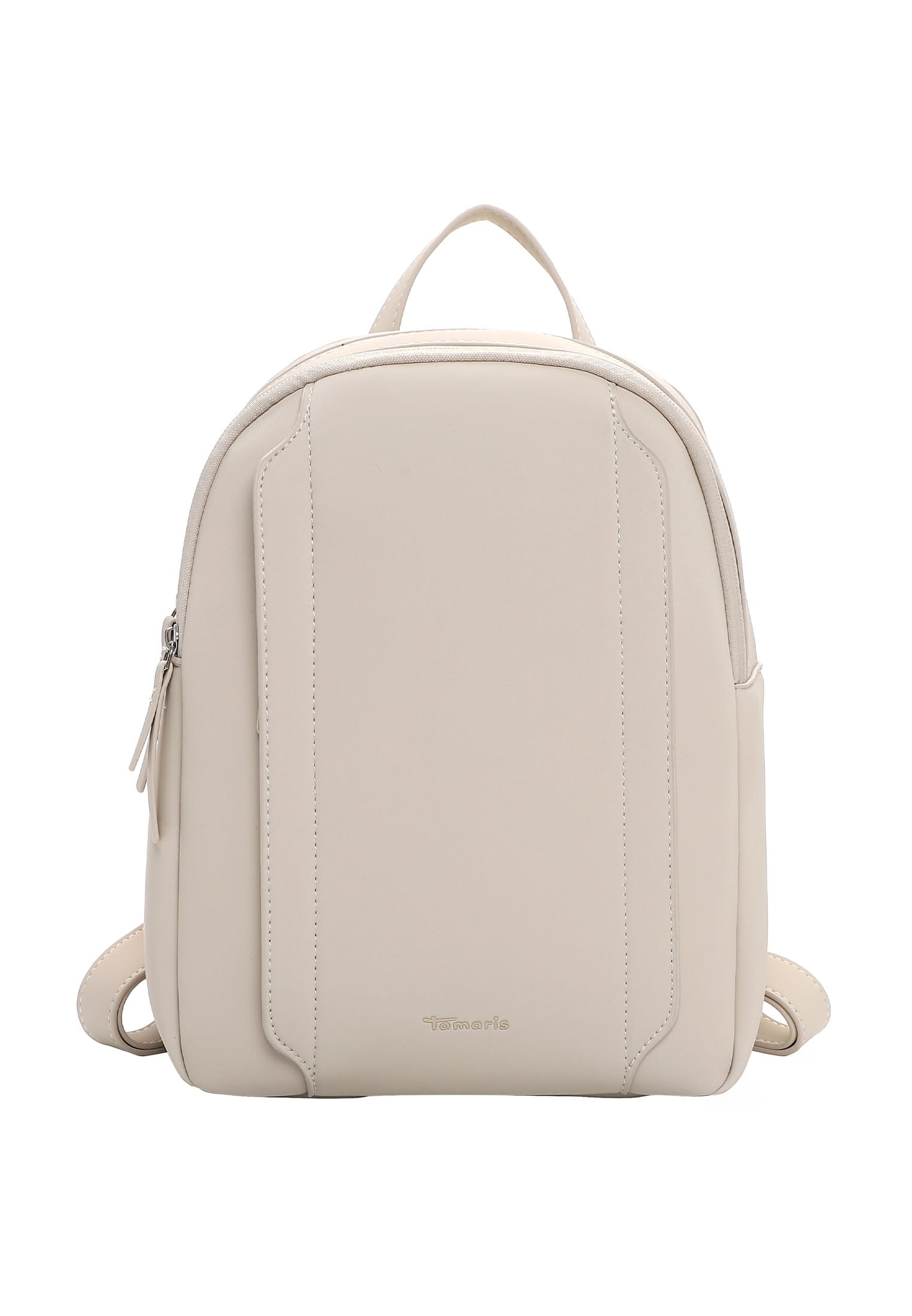 Rucksack TAMARIS "Rucksack TAS Kimi", Damen, Gr. B/H/T: 26cm x 31cm x 13cm, beige (beige 400), Obermaterial: 60% Polyurethan PU. 40% Polyester PES., Rucksäcke Rucksack