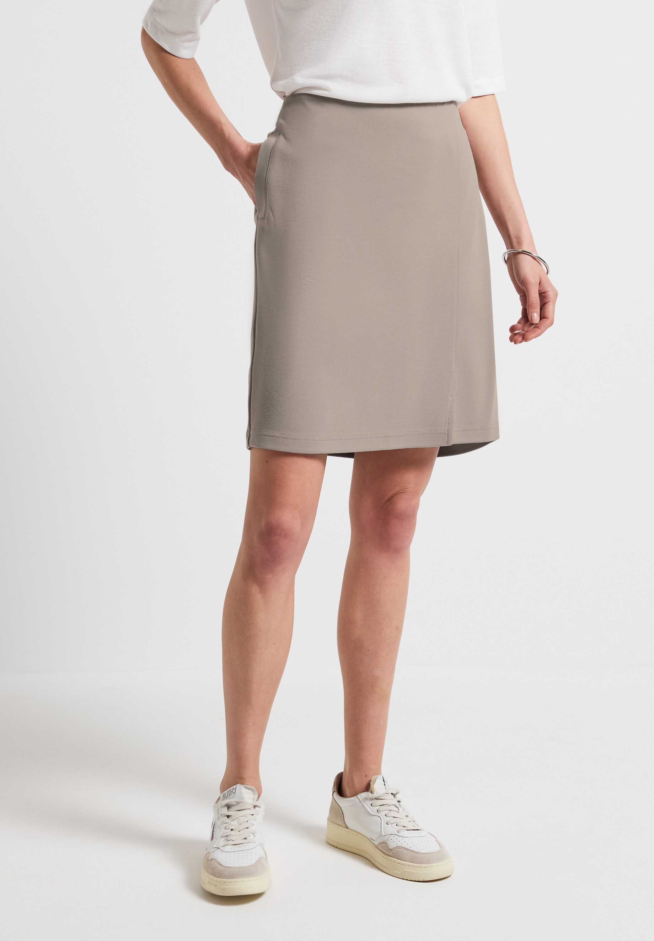 STREET ONE Minirock softer Materialmix