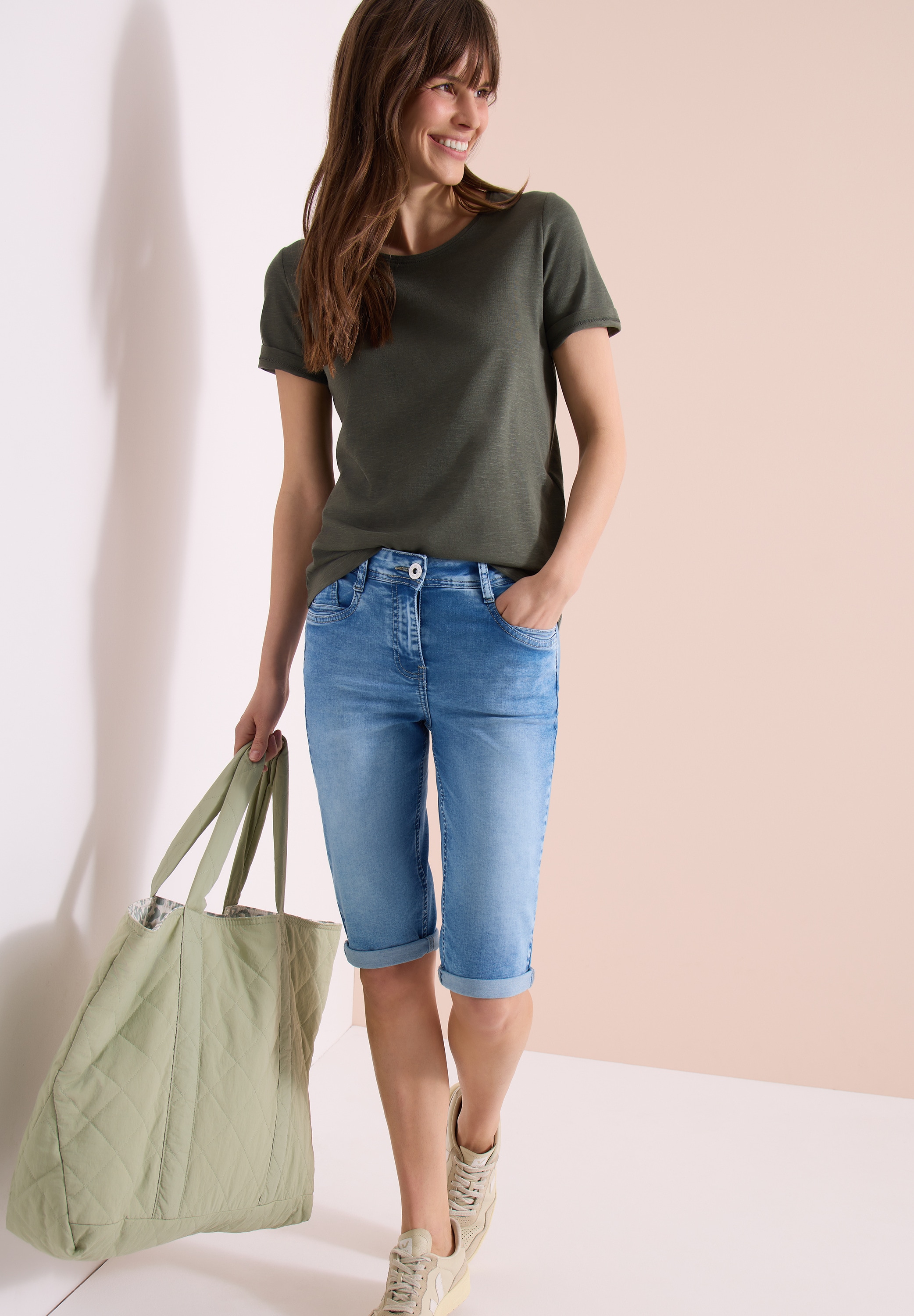 Cecil Slim-fit-Jeans High Waist günstig online kaufen