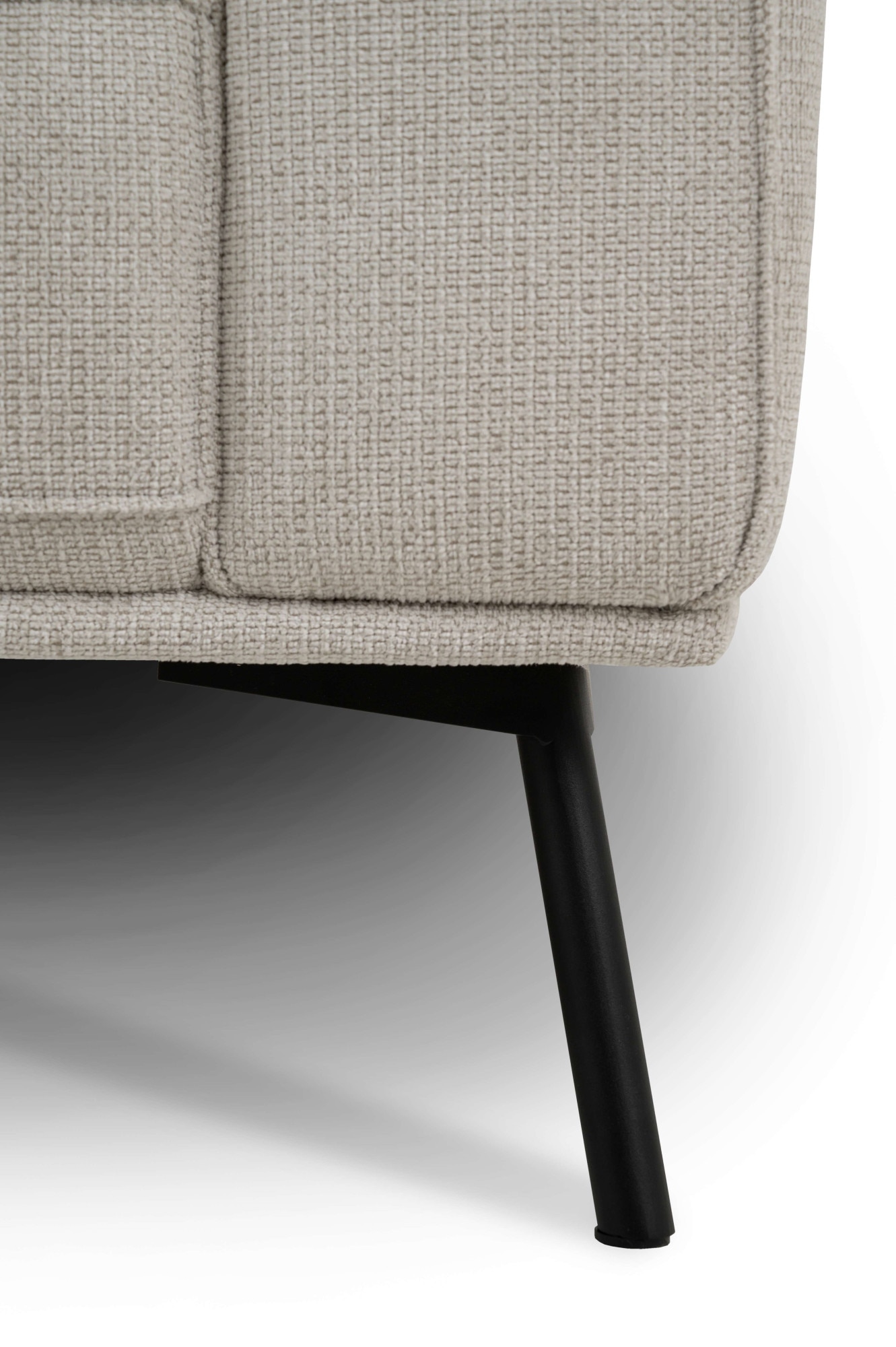 andas Ecksofa »Vosby«, Breite 260 cm, Chenille, mit dekorativer Kedernaht