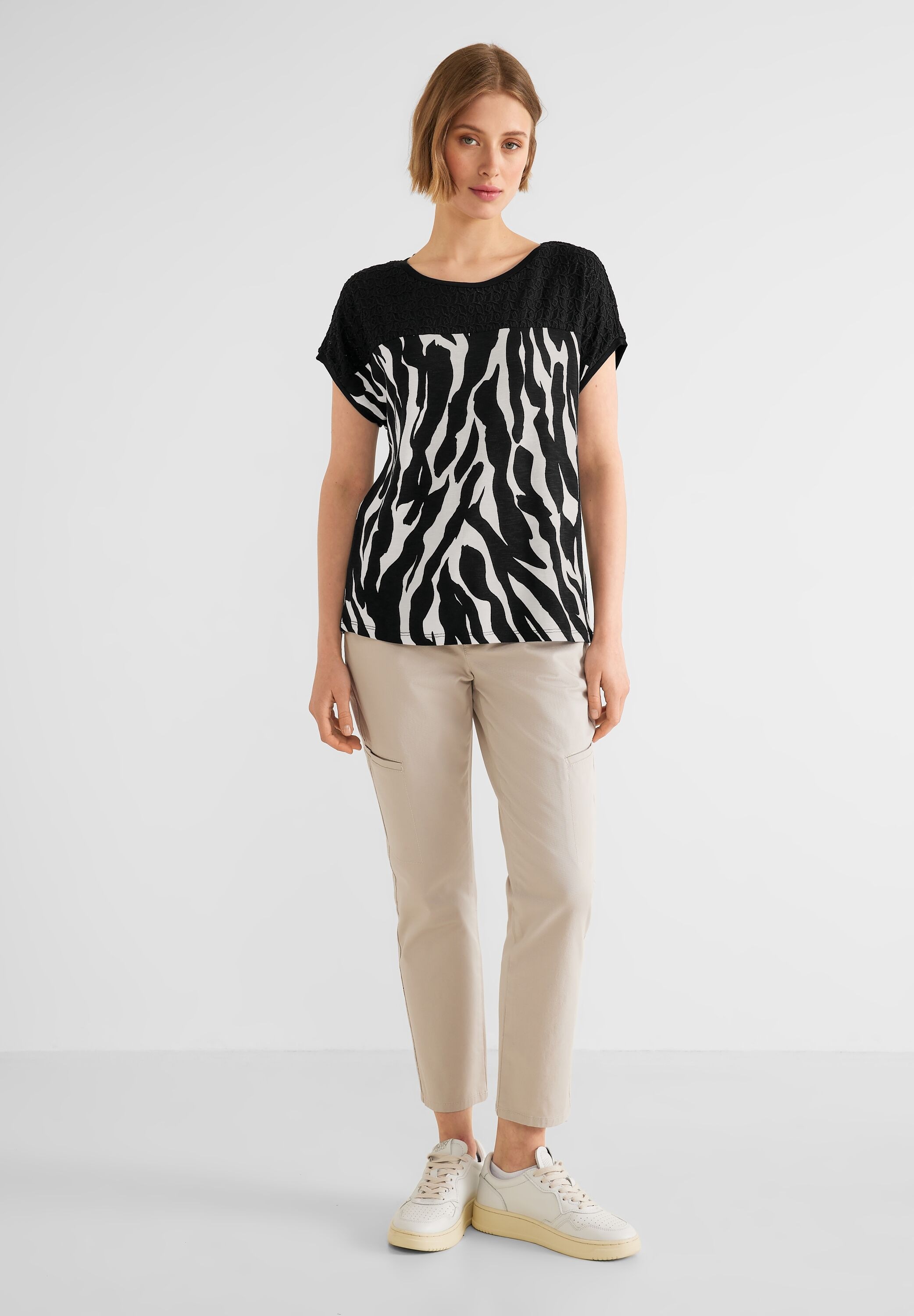 STREET ONE T-Shirt, mit Spitze