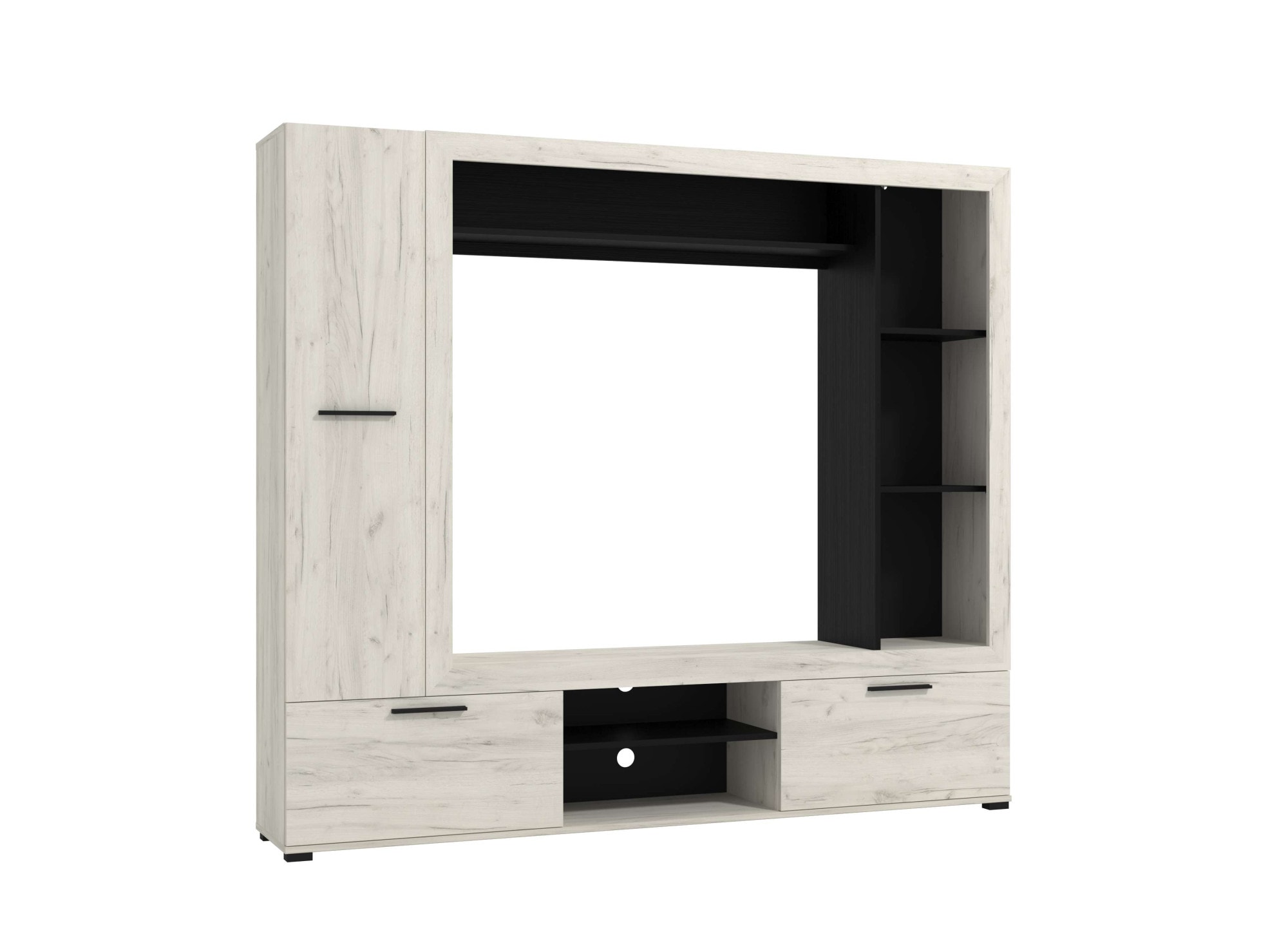 Home affaire Wohnwand »Lorca Medienwand, Wohnzimmerwand, TV-Wand« 4 Stk. tlg.