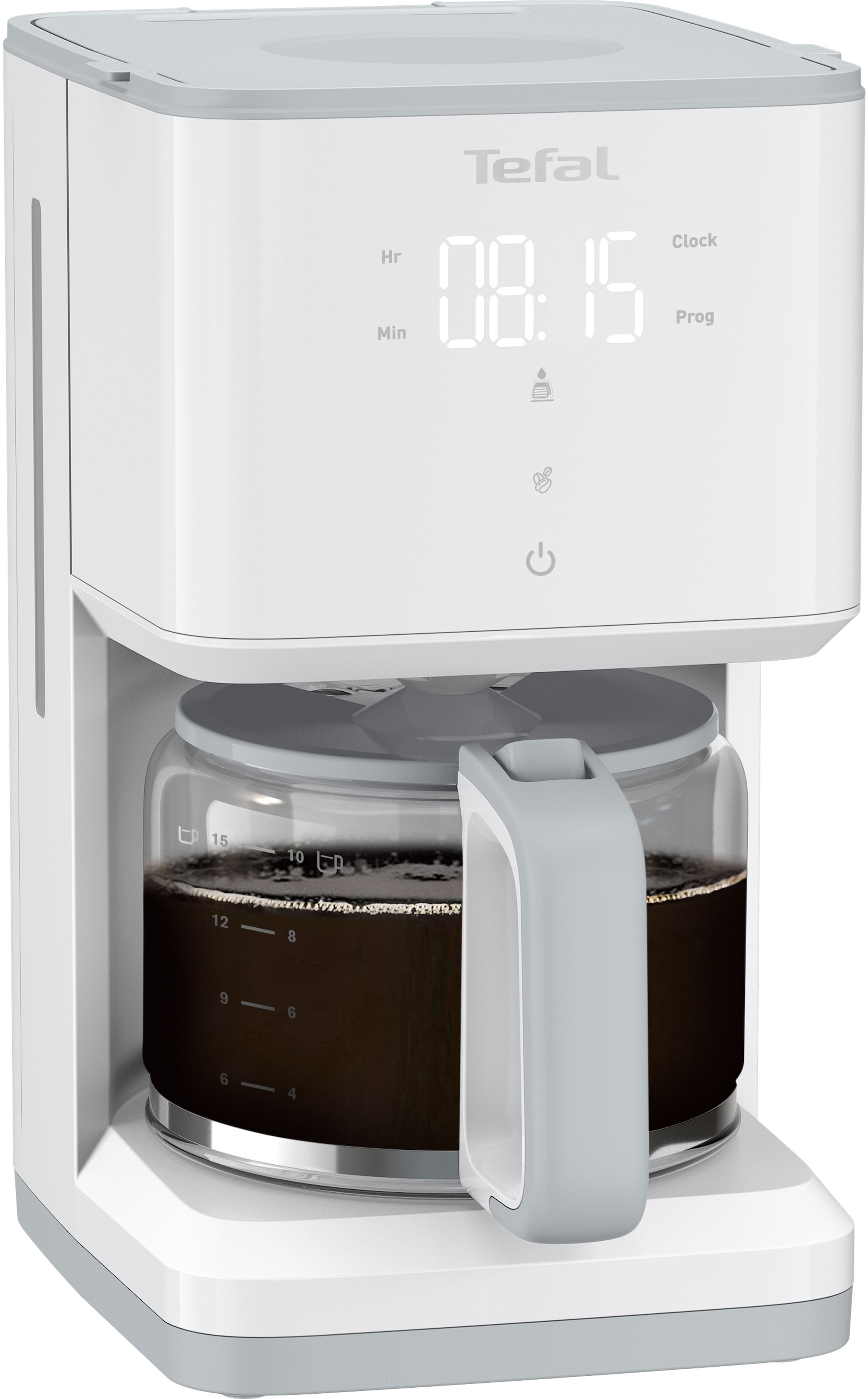 Tefal Filterkaffeemaschine "CM6931 Sense", 1,25 l Kaffeekanne, Digital-Anzeige, Glaskanne mit Deckel, Kapazität für 10 -