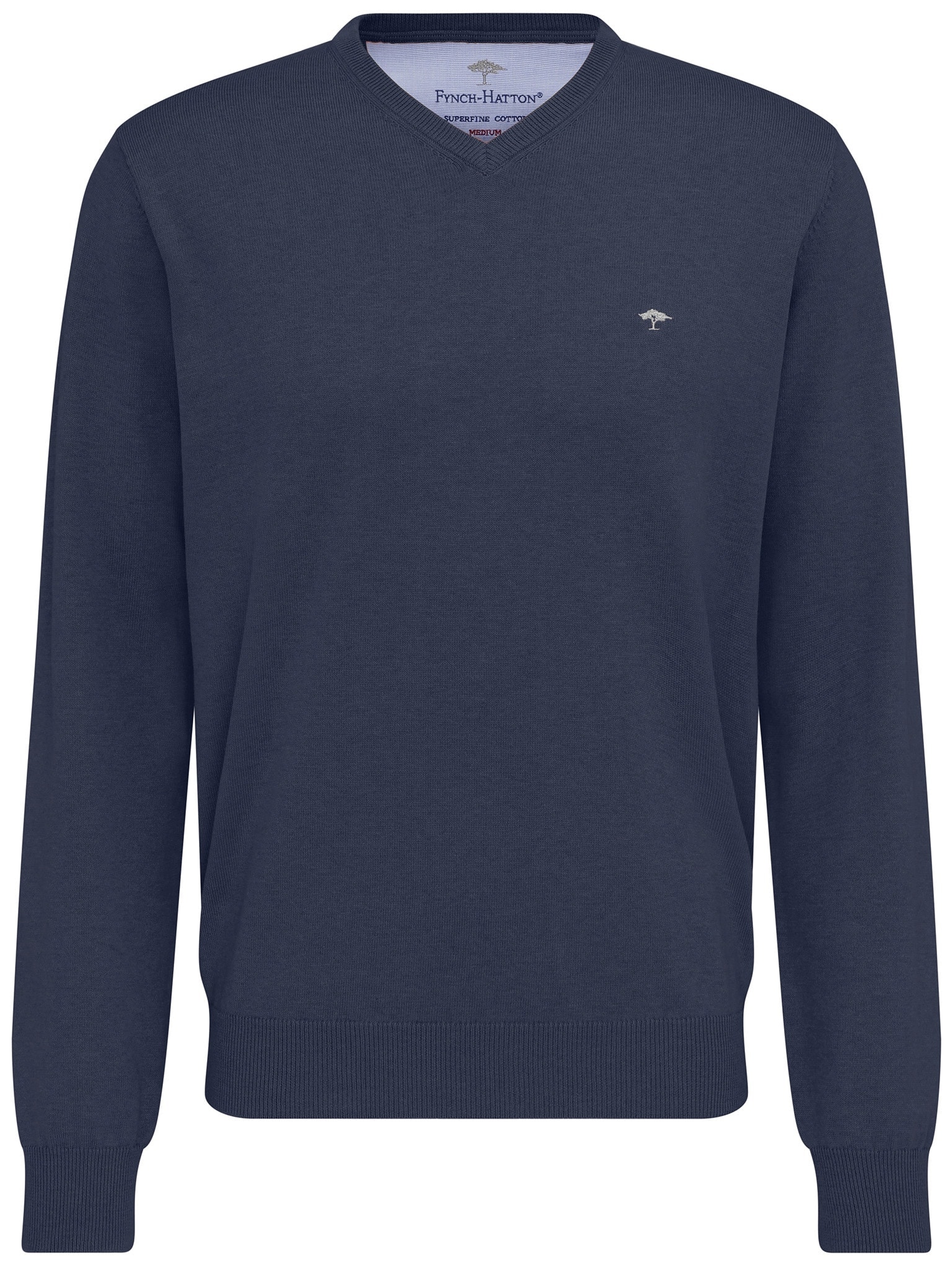 FYNCH-HATTON Strickpullover "FYNCH-HATTON Pullover mit V-Kragen" aus Baumwo günstig online kaufen