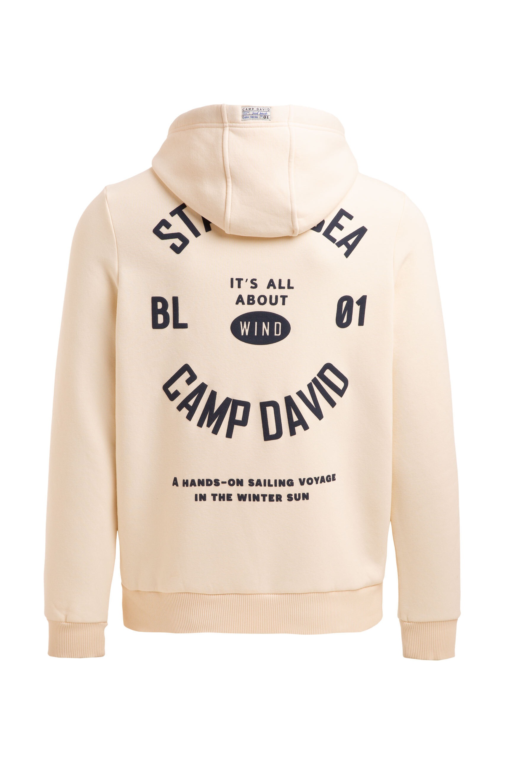 CAMP DAVID Kapuzensweatshirt , mit reflektierenden Details
