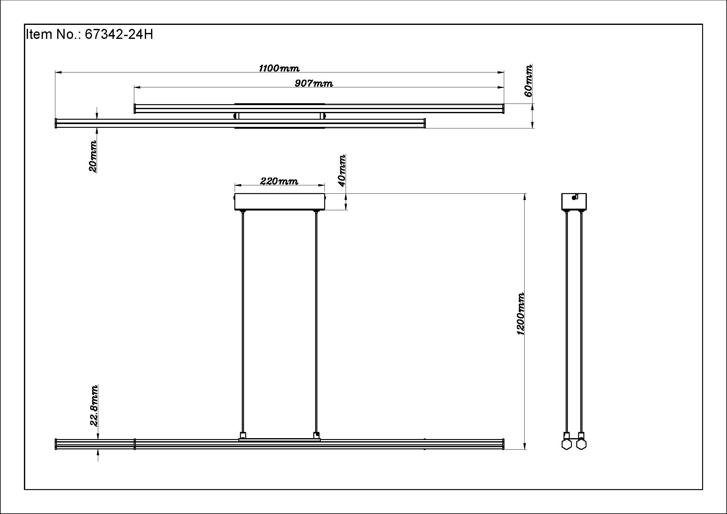 GLOBO LIGHTING Hängeleuchte »KIRINA« LED-Modul 1 Stk. Warmweiß Hängelampe Esszimmer-Leuchte Esstischleuchte Wohnzimmer