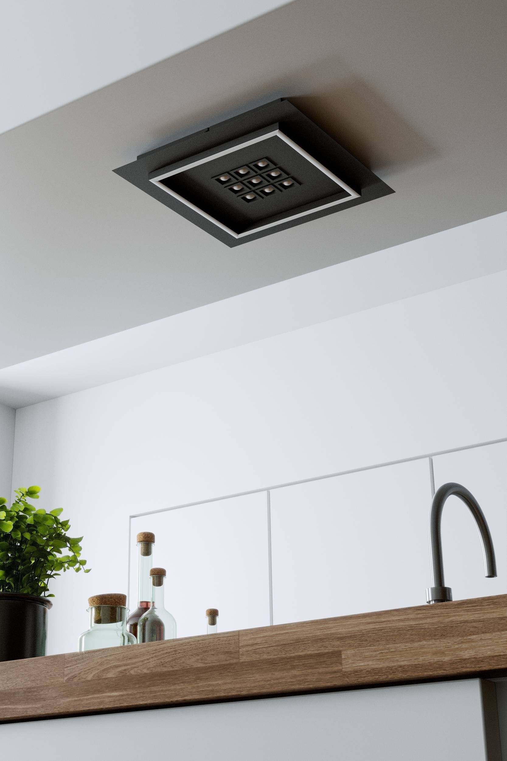 EGLO Deckenleuchte »Balazote Deckenlampe quadratisch aus Metall und Konststoff Lampe« LED-Modul 1 Stk. Kaltweiß | Neutralweiß | Warmweiß