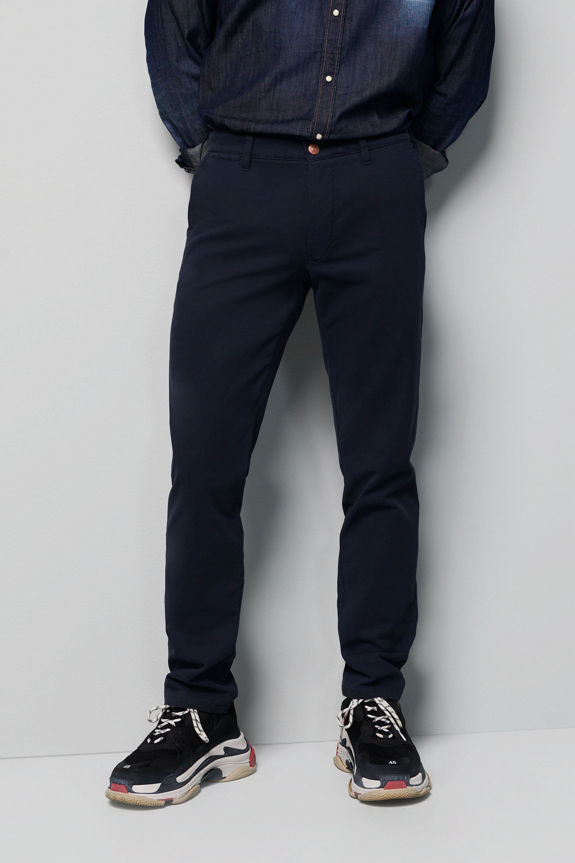 MEYER Chinos "M5 Chino" M5 Chino im unifarbenem Design günstig online kaufen