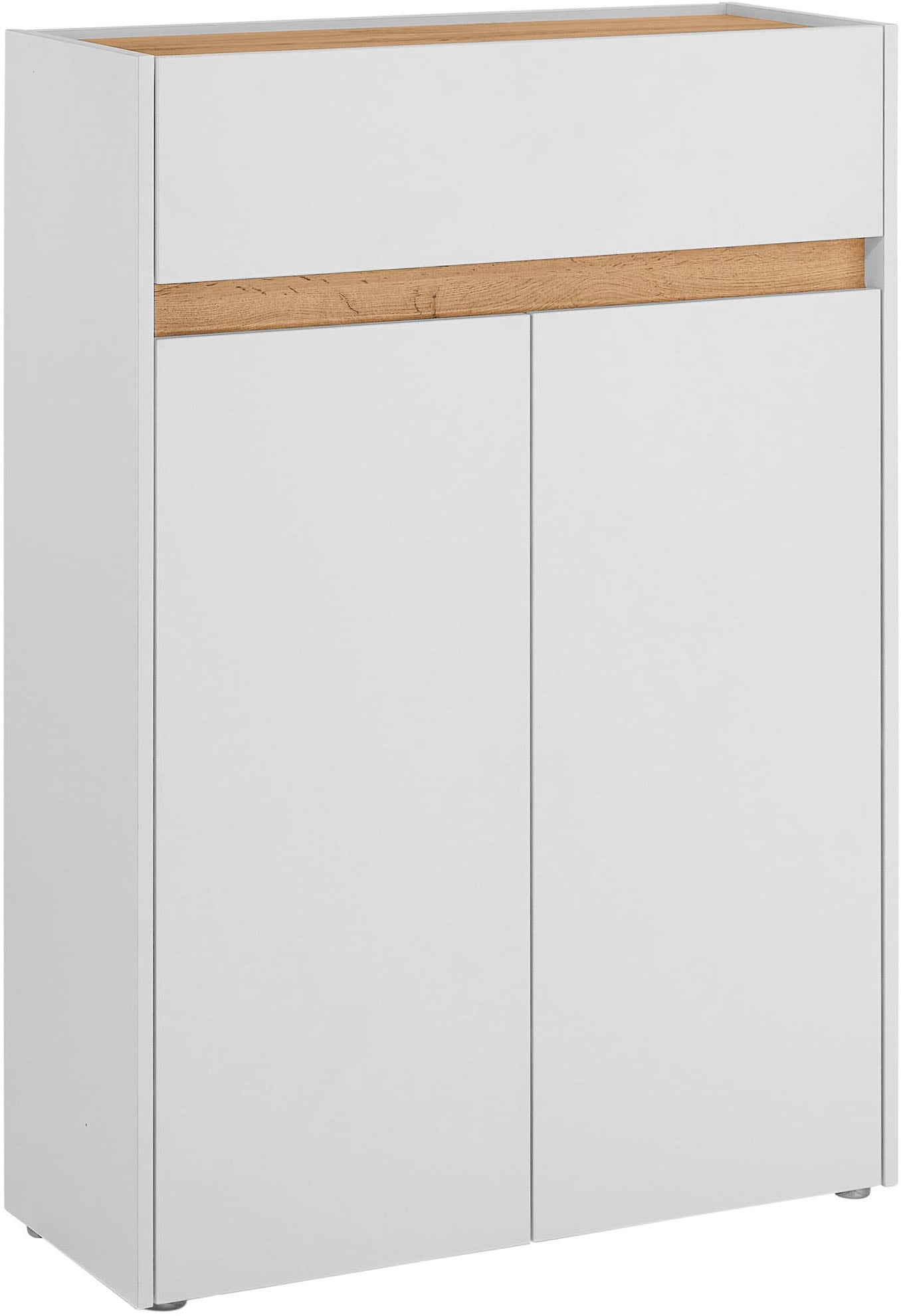 INOSIGN Schuhschrank »City/Giron, modernes Schuhregal, Schrank für 16 Schuhe, Schuhkommode«, eine Schublade und vier Schuhfächer, viel Stauraum, 93 cm breit