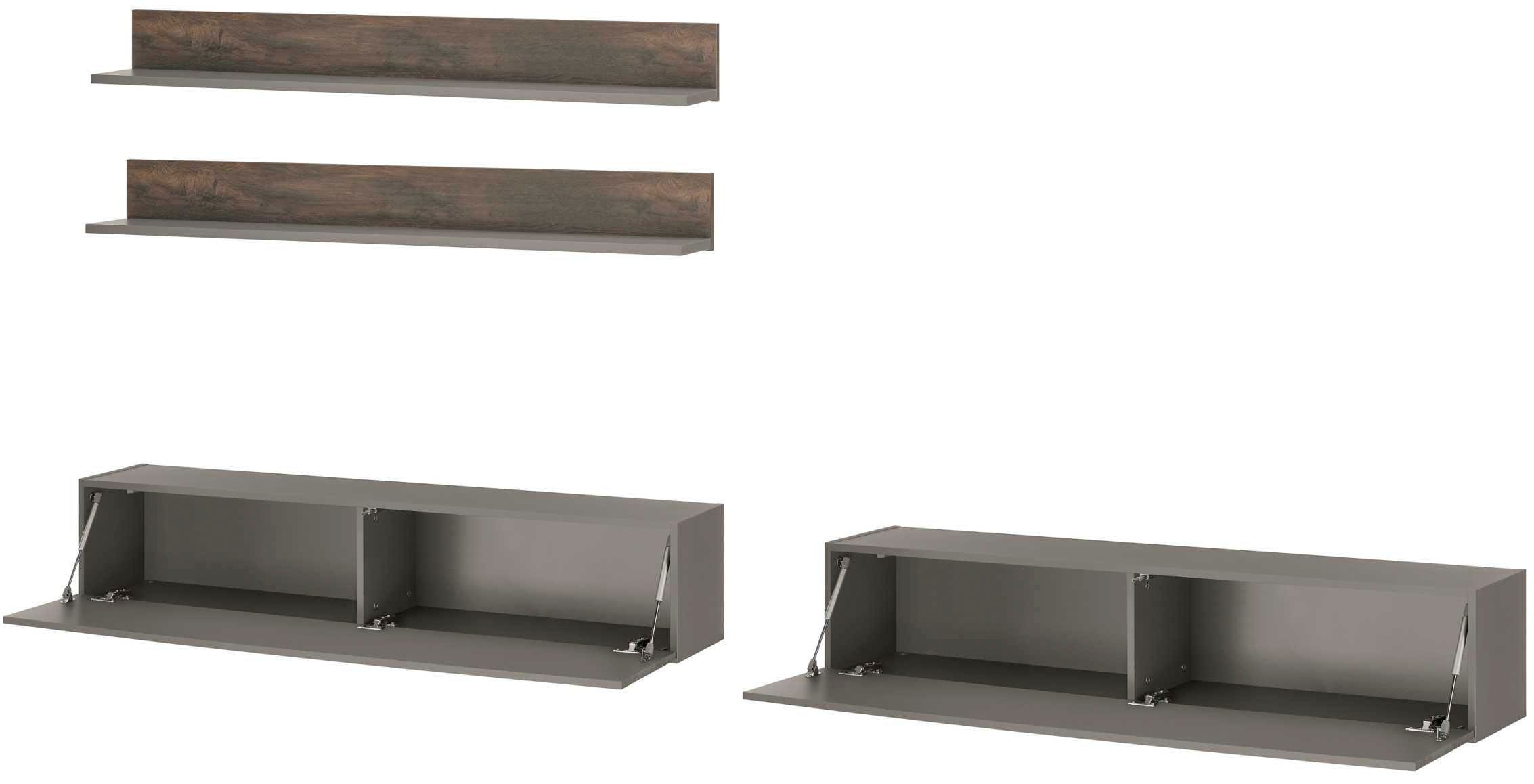 INOSIGN Schrank-Set »LARGO«, (Set, 4 St.), Klappen mit Push to open-Funktion