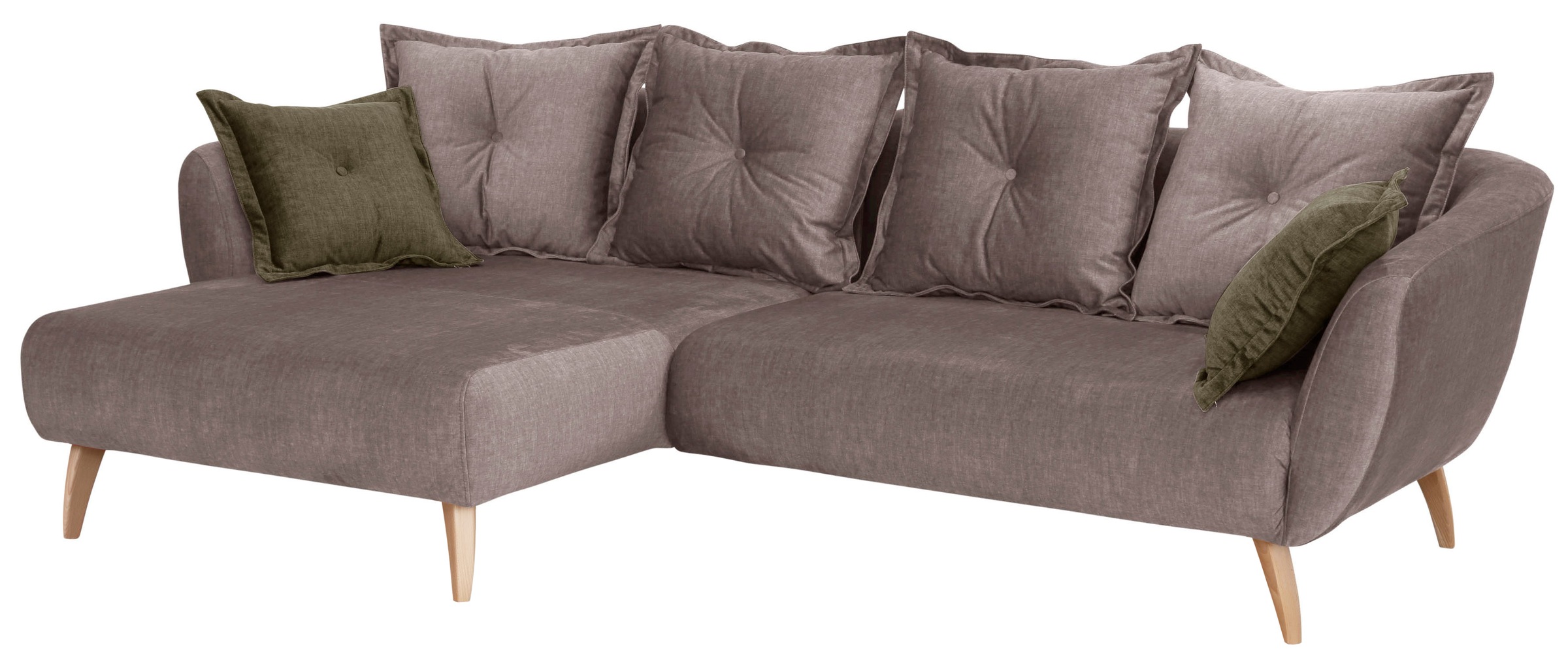 Home affaire Ecksofa "Baggio formschöne Polsterecke, bequem, Breite 277cm, günstig online kaufen