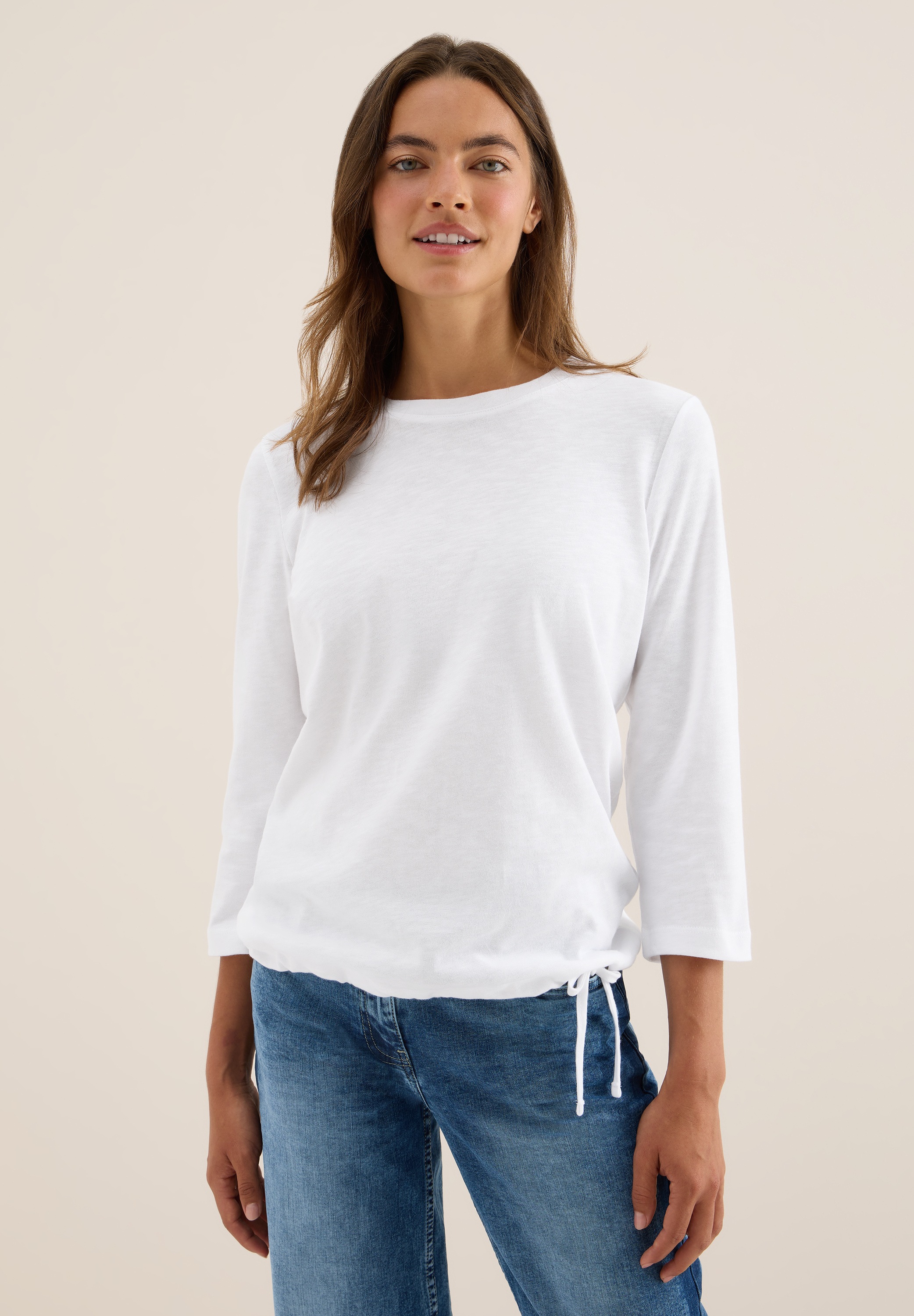 Cecil 3/4-Arm-Shirt aus reiner Baumwolle günstig online kaufen