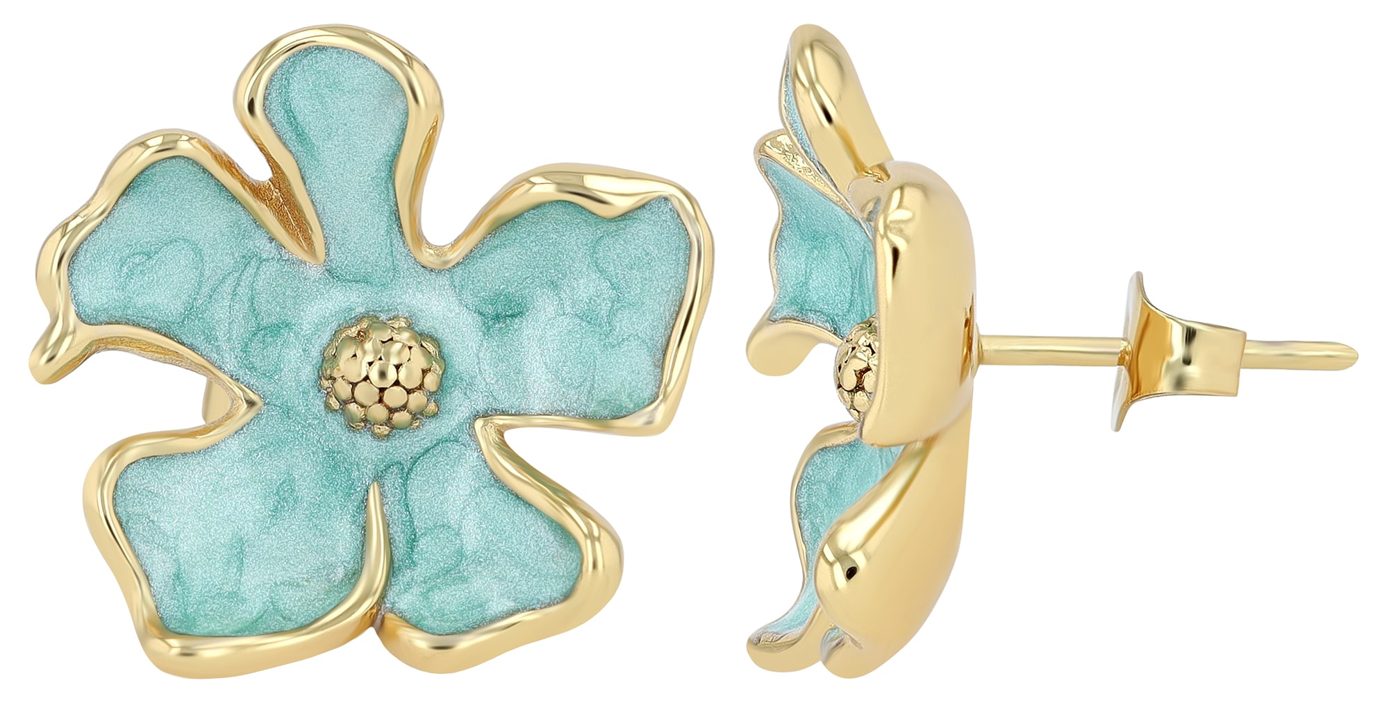 Adelia´s Paar Ohrhänger "Ohrringe – Ohrstecker aus Edelstahl mit Emaille" Ideal als Geschenk für besondere Anlässe