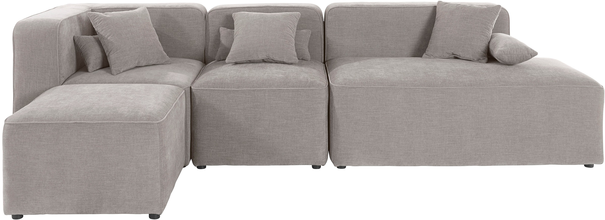 Home affaire Ecksofa "Sundstrup L-Form" Modulserie, individuelle Zusammenst günstig online kaufen