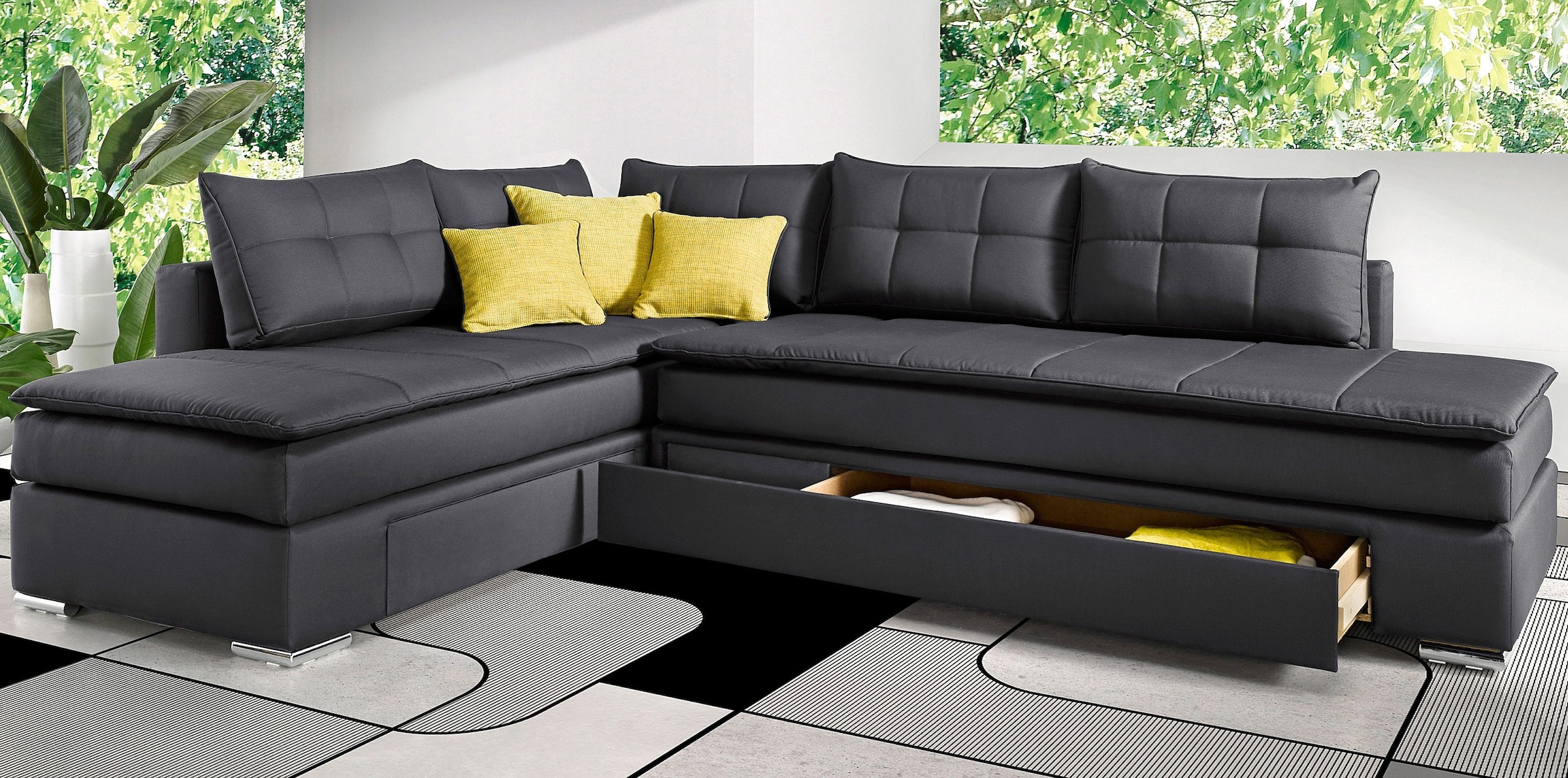 Ecksofa »Night & Day L-Form«, mit Dauer-Schlaffunktion