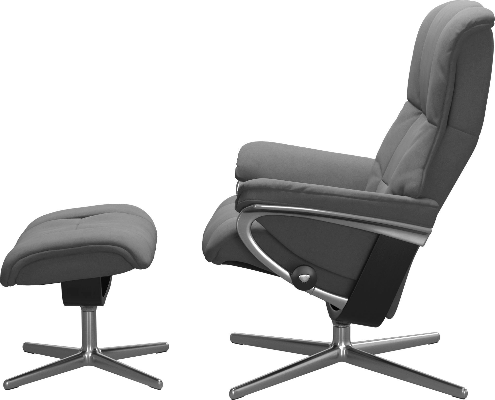 Stressless® Fußhocker »Mayfair« mit Cross Base, Größe S, M & L, Holzakzent Schwarz