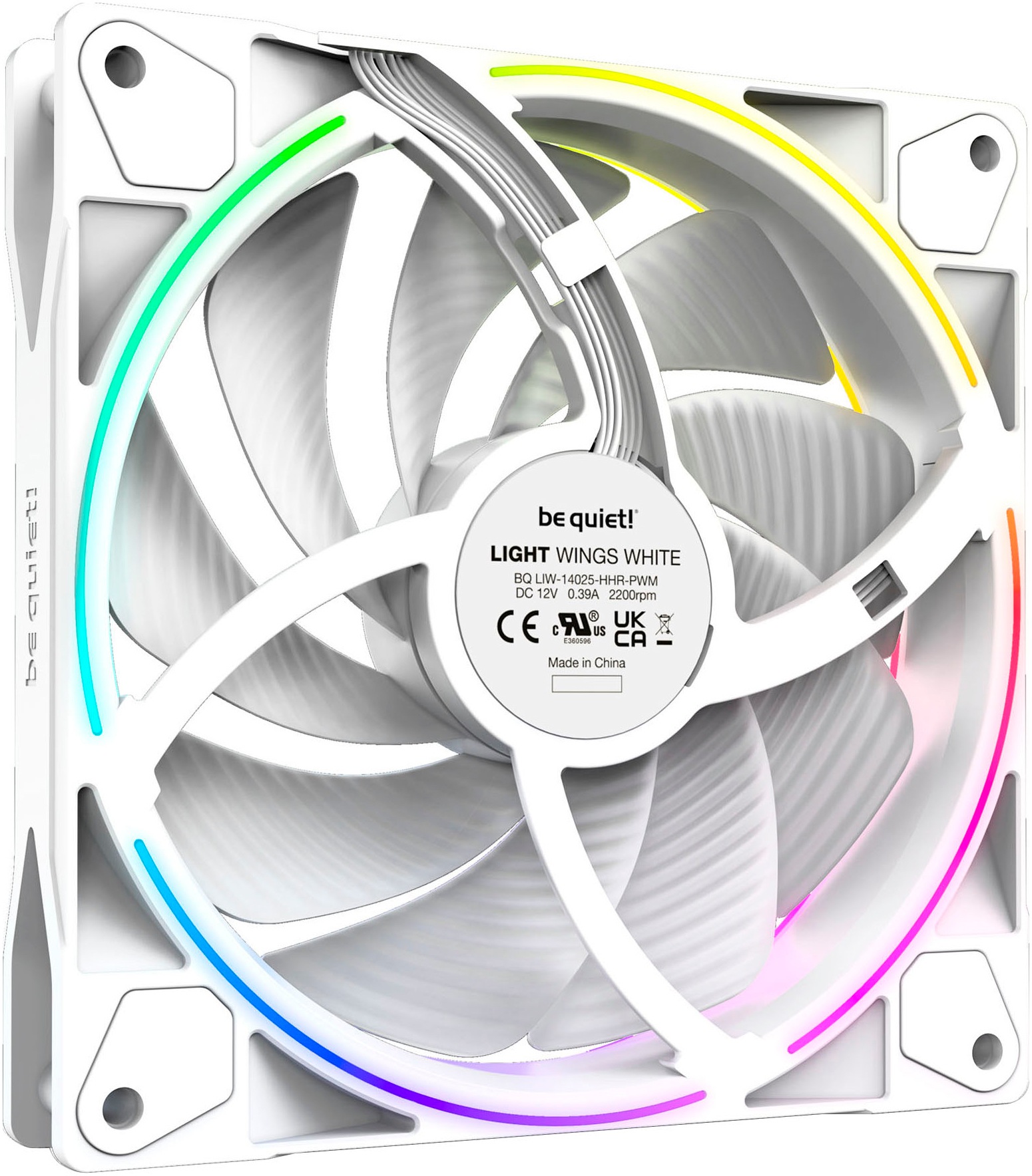be quiet! Gehäuselüfter »Light Wings 140mm PWM high-speed Triple-Pack«, (Packung, 3 St.)