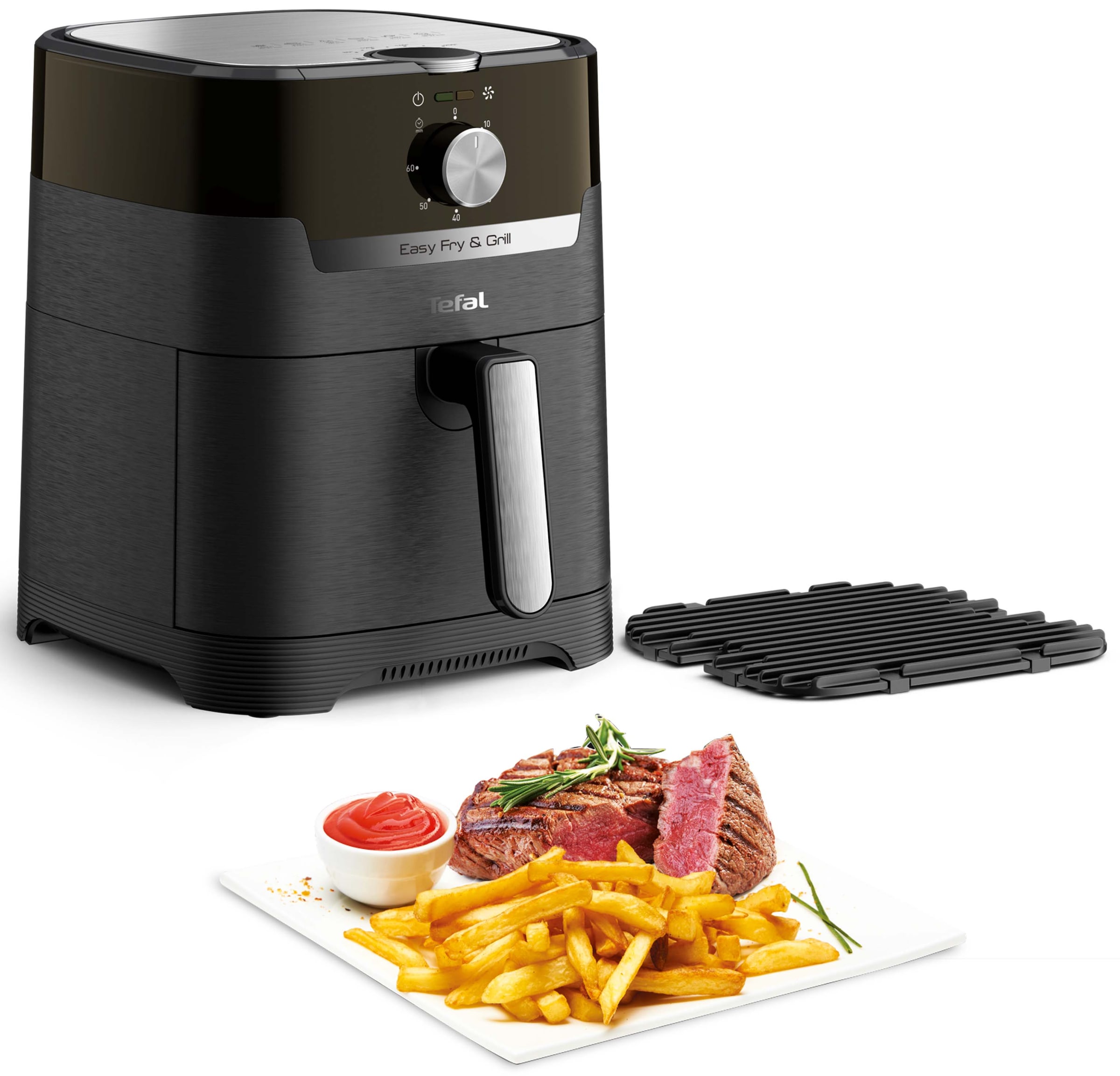 Tefal Heißluftfritteuse »EY5018 Easy Fry & Grill Classic«, 1400 W, einstellbare Temperatur, 4,2 Liter Fassungsvermögen, 60-Minuten-Timer