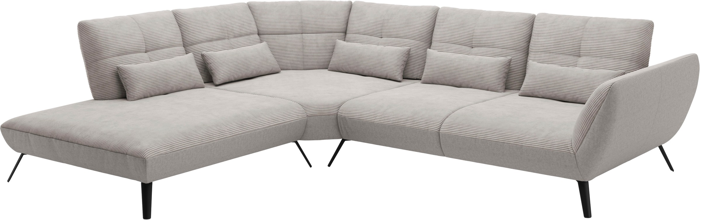 Places of Style Ecksofa »Mikado L-Form«, inkl. Sitztiefenverstellung und Armteilverstellung