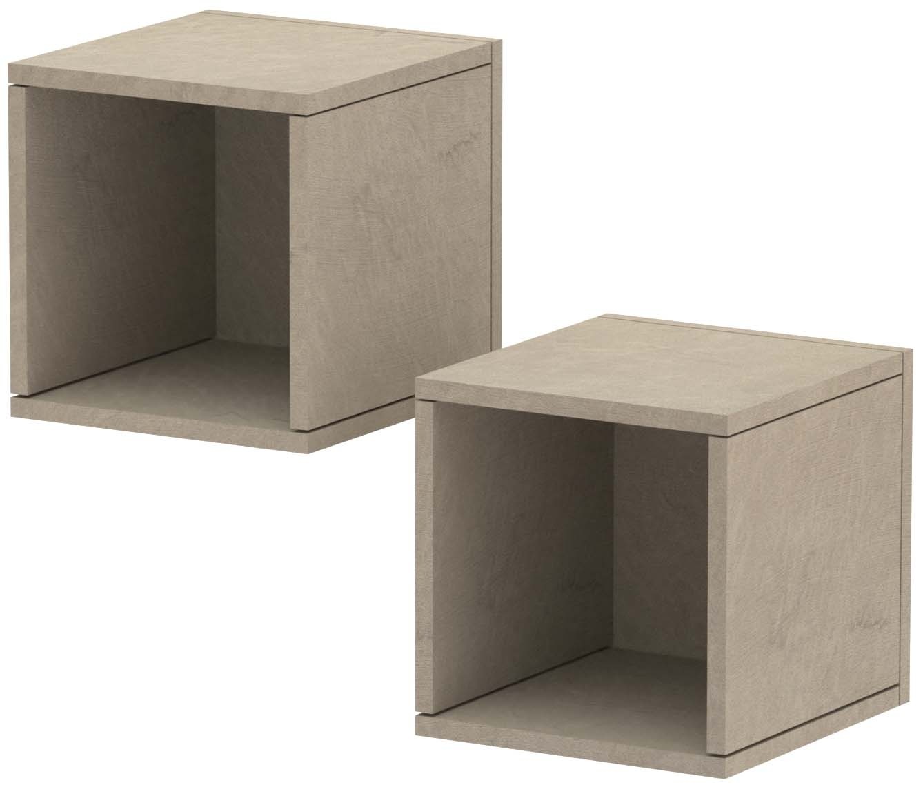 INOSIGN Wandregal "Wandregal Infinity" Set, 2 kleine Würfelregale, 2 Stk. t günstig online kaufen