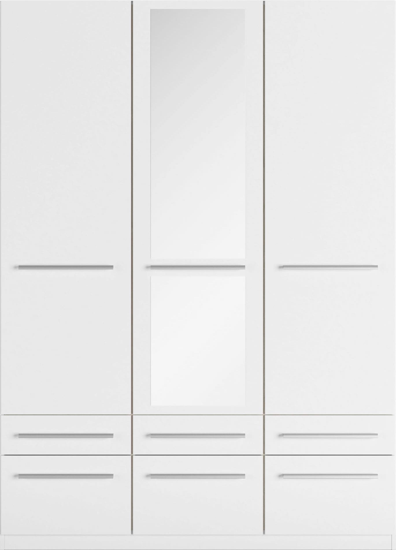 priess Kleiderschrank »Schrank Garderobe Wäscheschrank Barcelona in 5 Breiten«, viel Stauraum, geräumige Schubkästen, mit Spiegel, MADE IN GERMANY