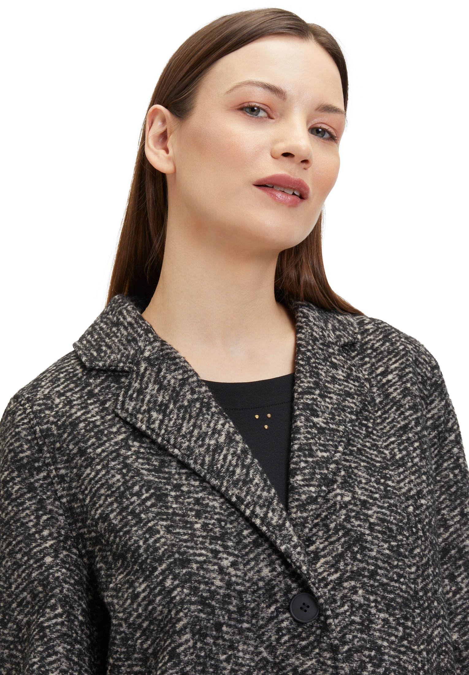 Betty&Co Jackenblazer »Betty & Co Damen Longjacke mit Reverskragen«, Material