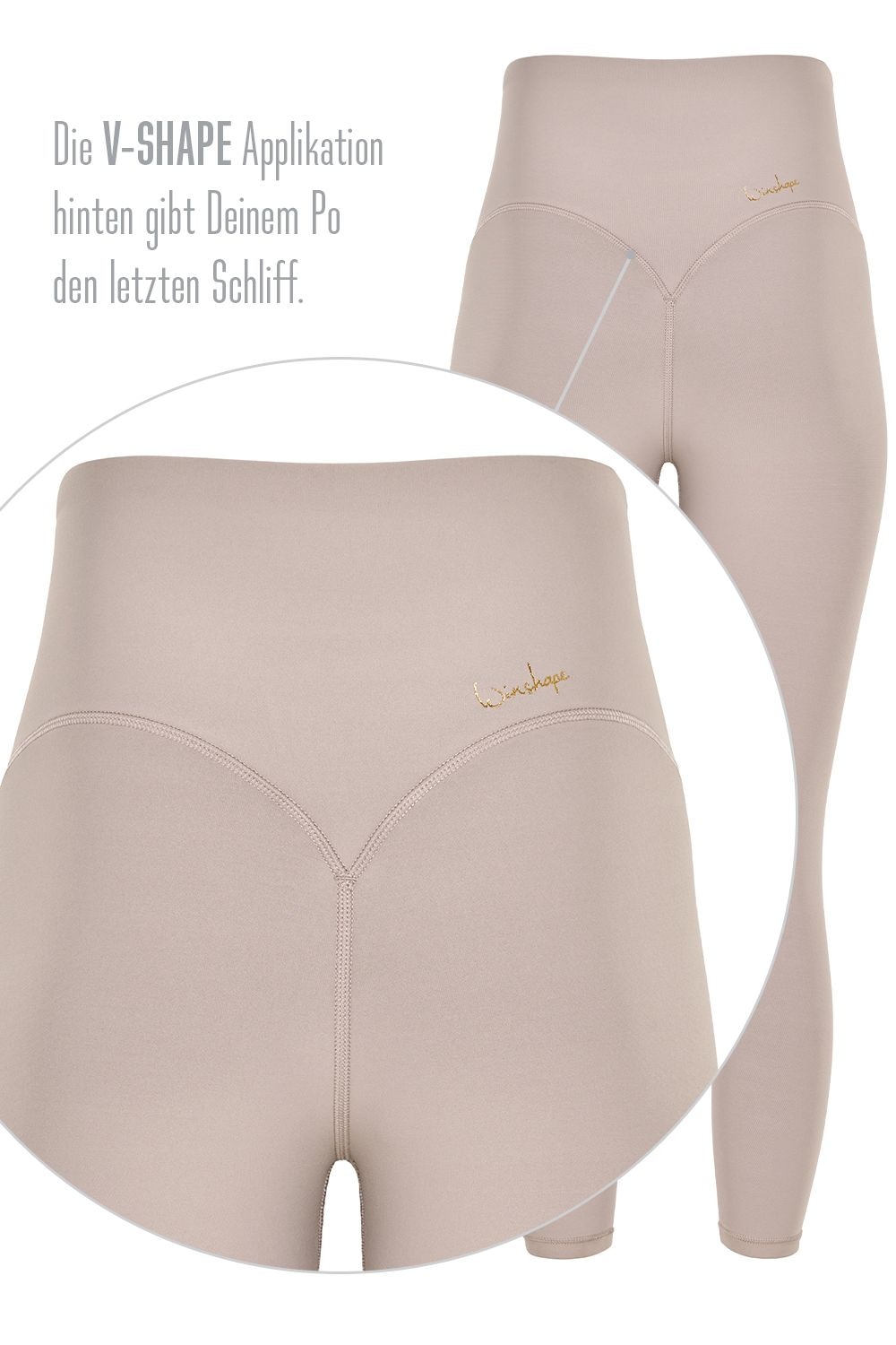 Winshape Leggings »7/8-Tights HWL317C«, mit V-Shape Applikation und Core-Bund