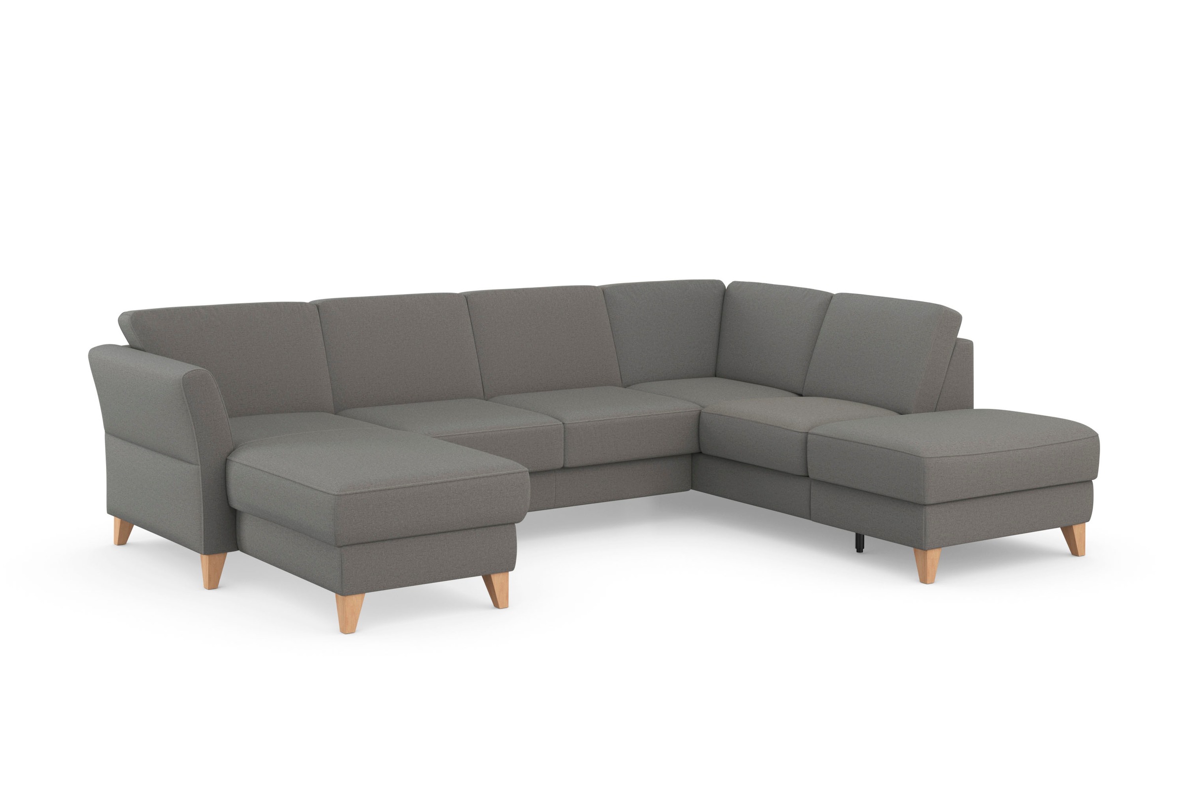 Thumbnail - sit&more Wohnlandschaft "Visby U-Form", wahlweise mit Bettfunktion und Stauraum, frei im Raum stellbar