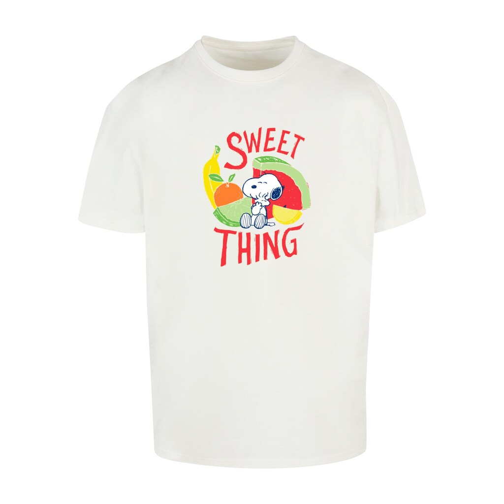 Merchcode T-Shirt »Merchcode Herren Ladies Peanuts - Sweet thing Heavy Oversize Tee«, (1 tlg.)