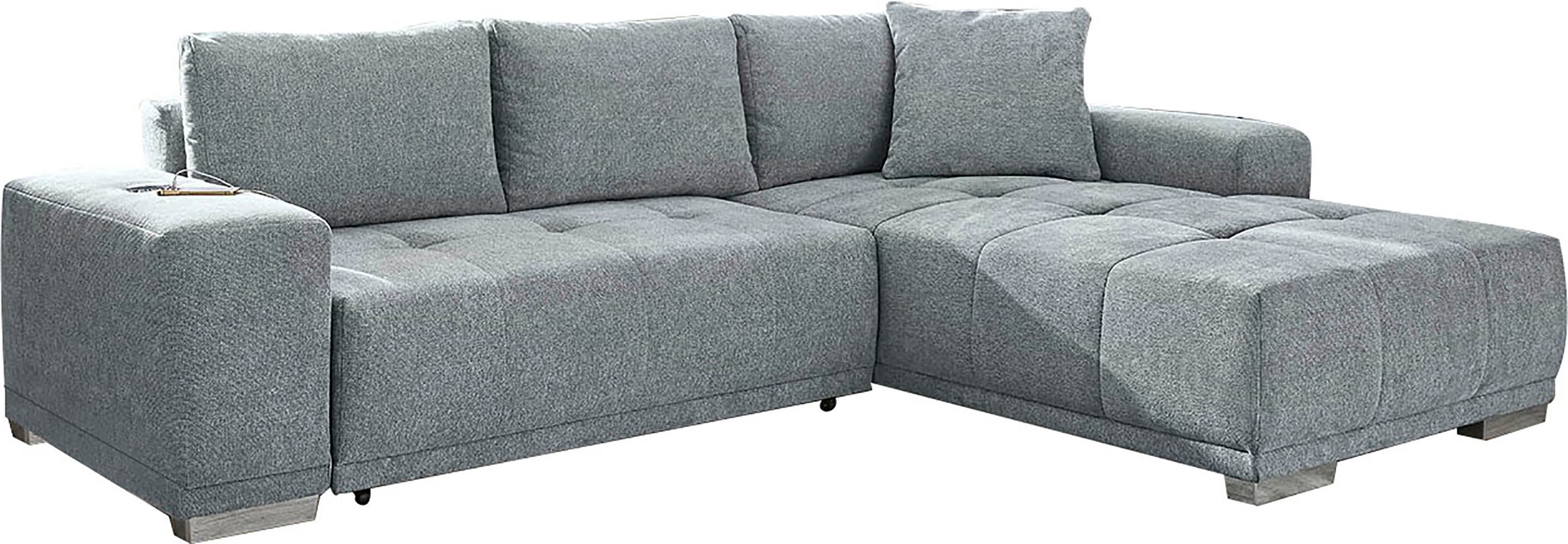 Jockenhöfer Gruppe Ecksofa "Luciano L-Form, B: 282 cm" mit Bettfunktion, Be günstig online kaufen