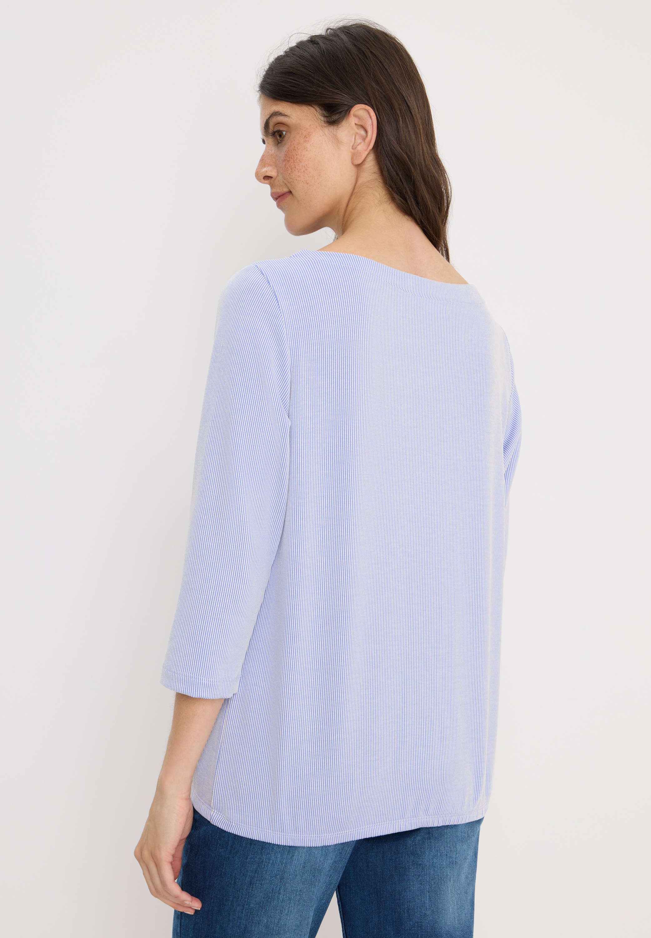 Cecil 3/4-Arm-Shirt, mit U-Boot-Ausschnitt