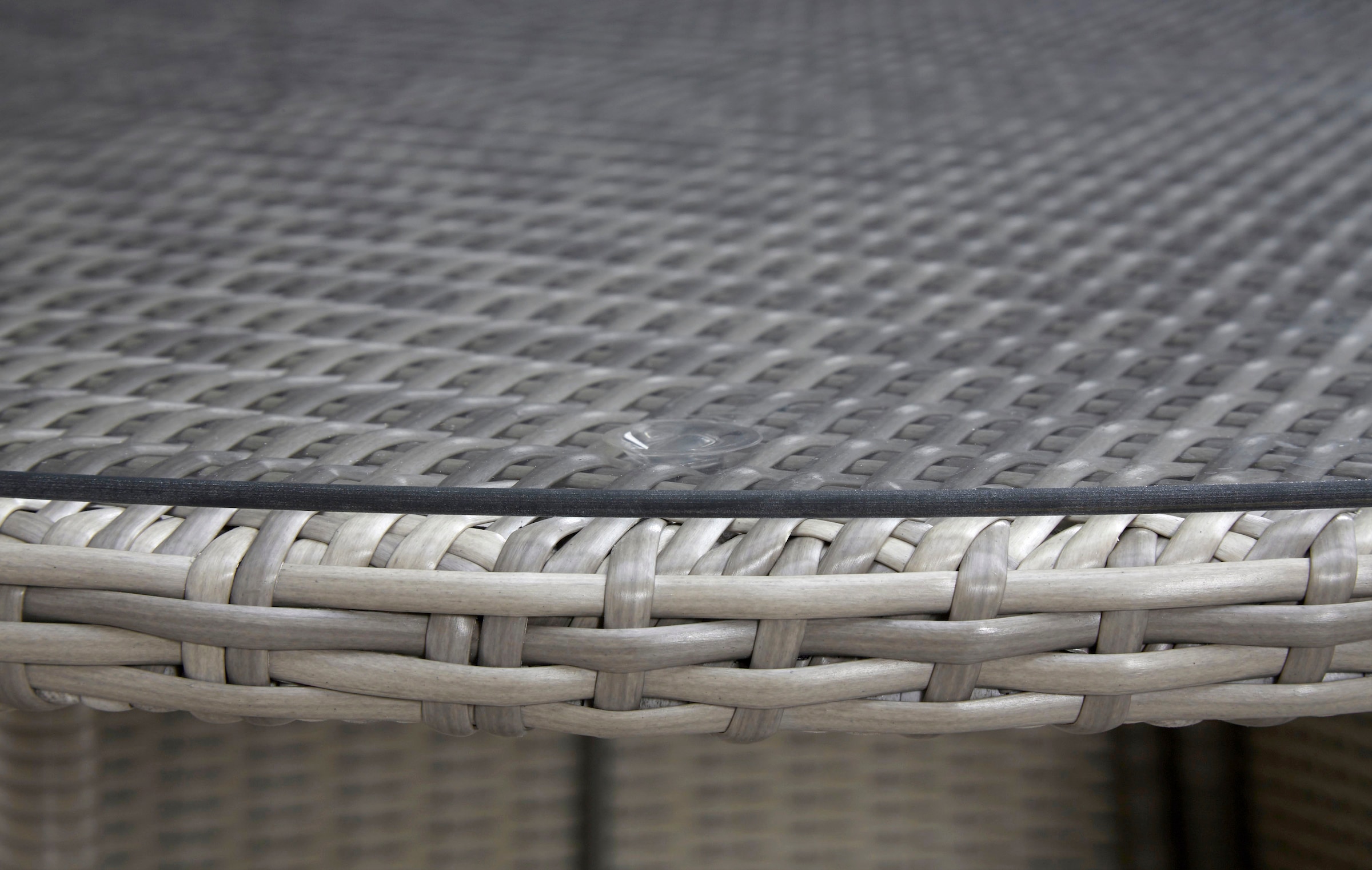 KONIFERA Garten-Essgruppe »Menorca«, (Set, 13 tlg., 4x Sessel, 1x Tisch ØxH: 120x75cm, inkl. Auflagen), Polyrattan, Aluminium, Tischplatte aus 5mm starkem Sicherheitsglas