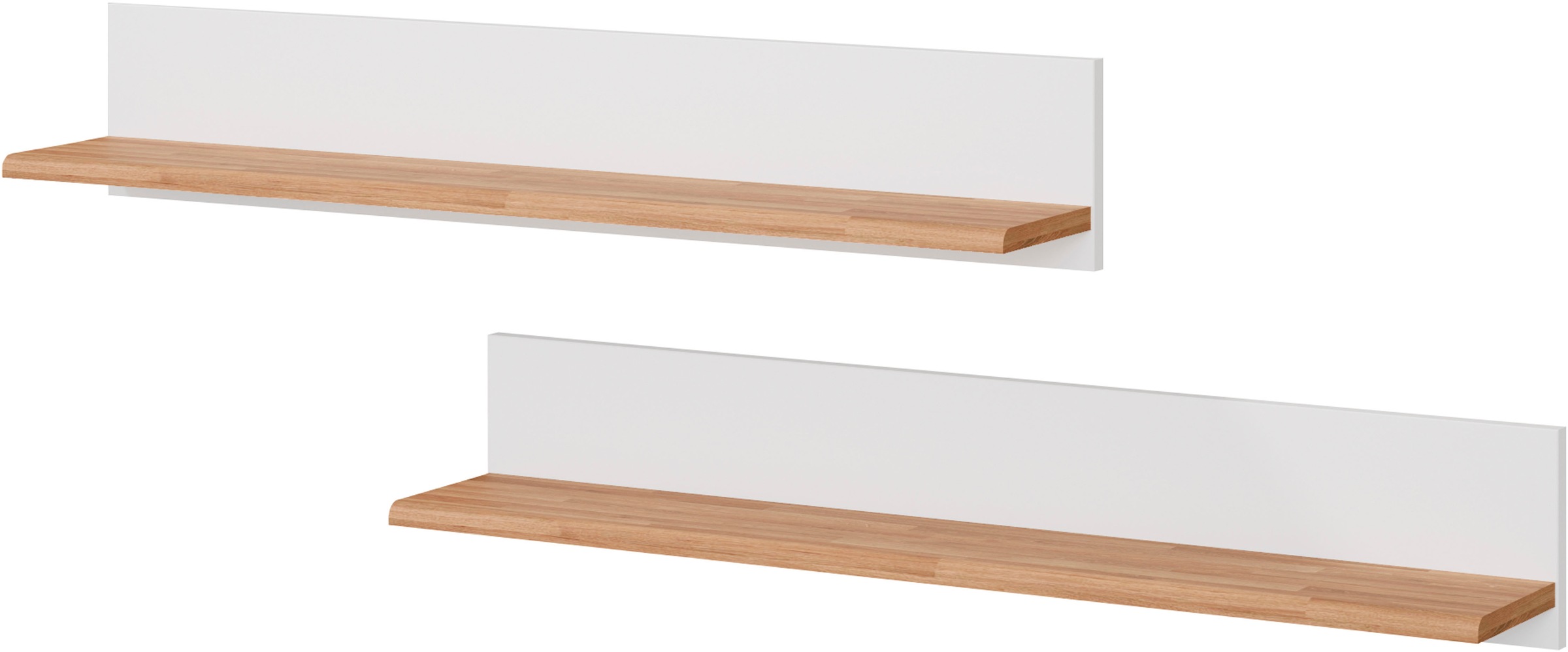 Home affaire Wandregal "Ribe,2er Set,teilmassiv mit massiver Ablagefläche, günstig online kaufen