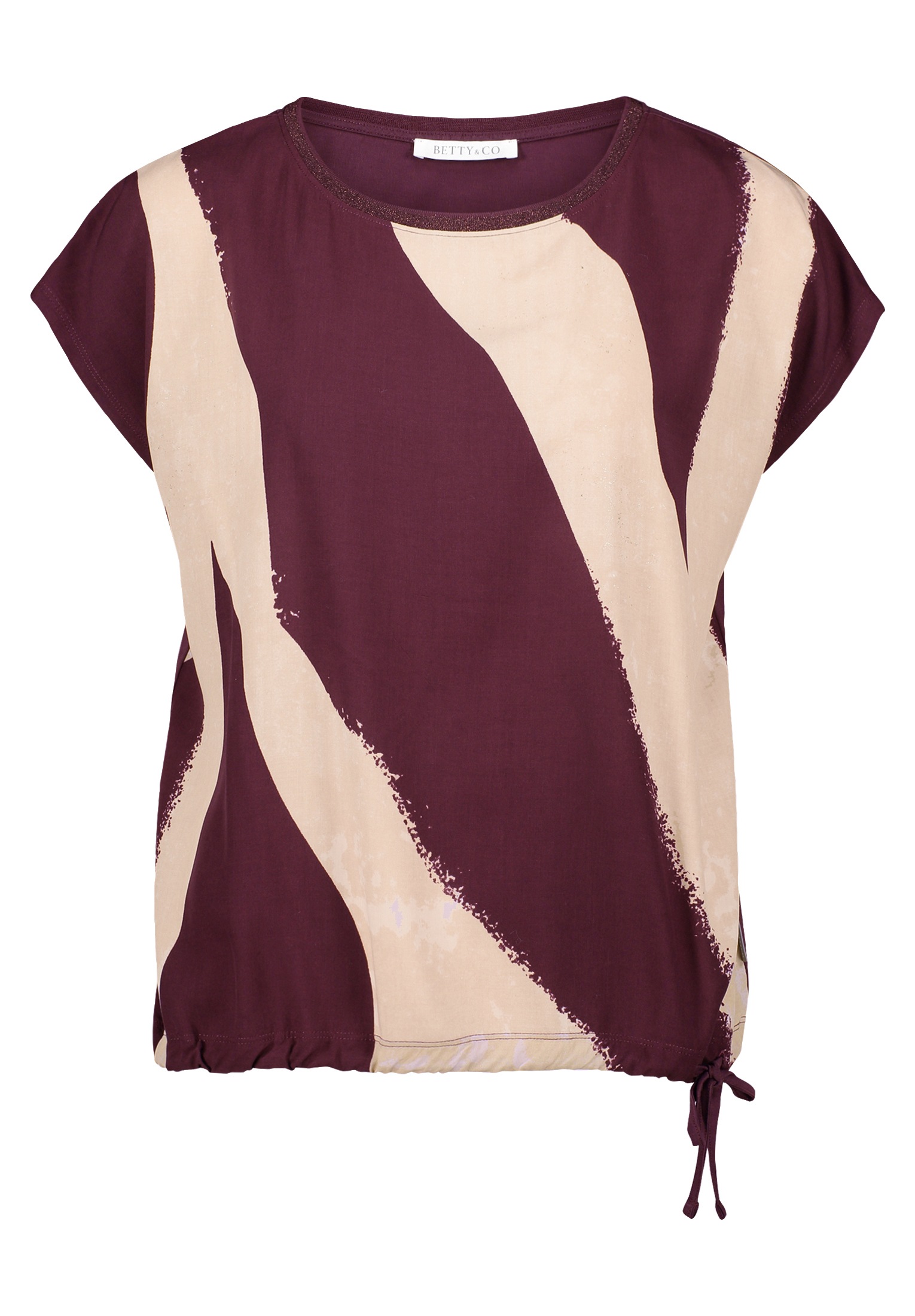 Betty&Co Kurzarmshirt "Damen mit Print" 1 Stk. günstig online kaufen