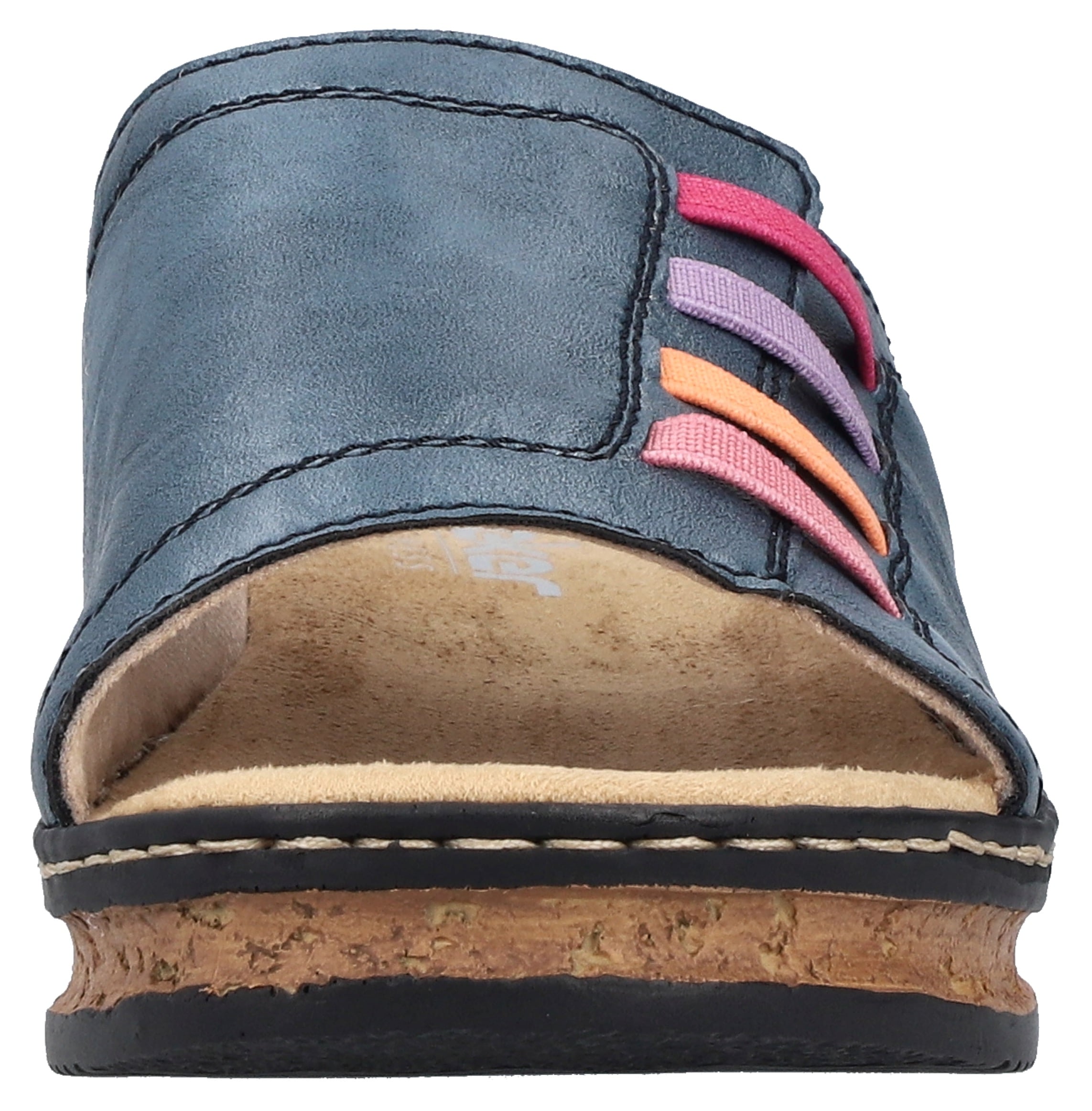 Rieker Keilpantolette, Sommerschuh, Hausschuh, Pantolette mit bequemem Keilabsatz