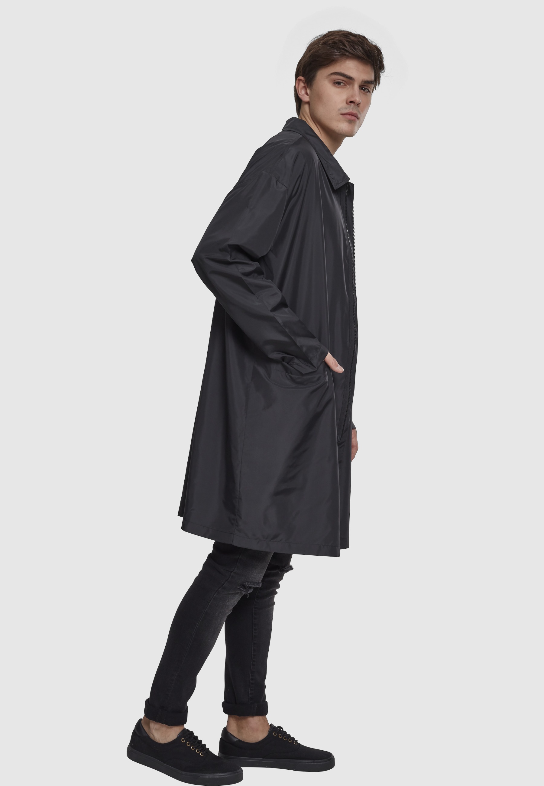 URBAN CLASSICS Allwetterjacke »Urban Classics Herren Oversized Coat« 1 Stk. tlg. ohne Kapuze